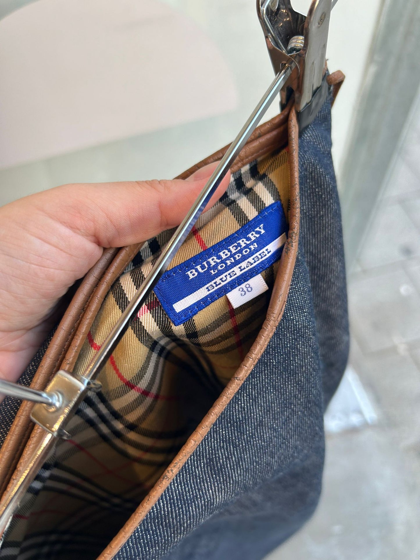 BURBERRY jean skirt