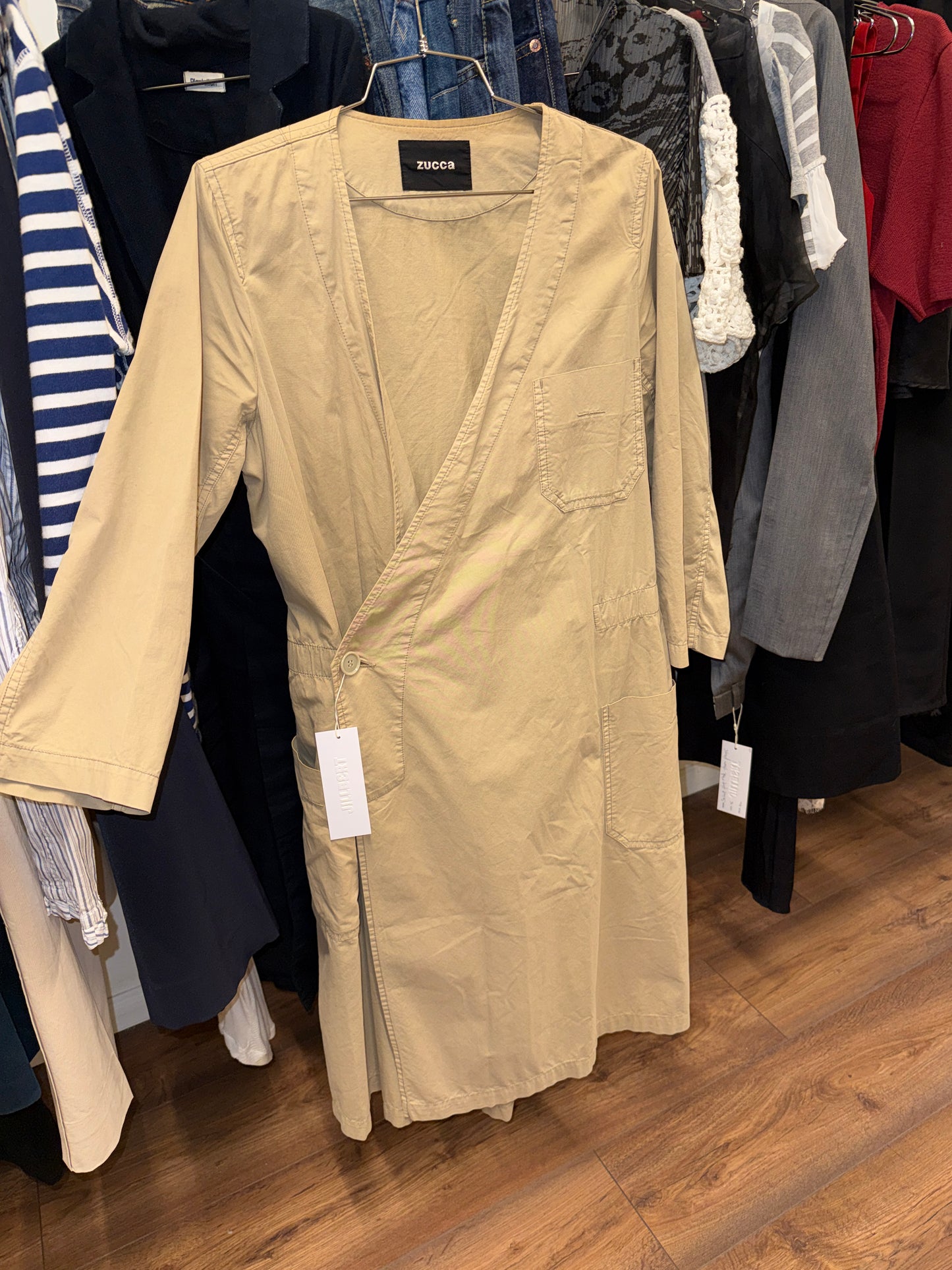 Zucca Wrap Cotton Coat / robe