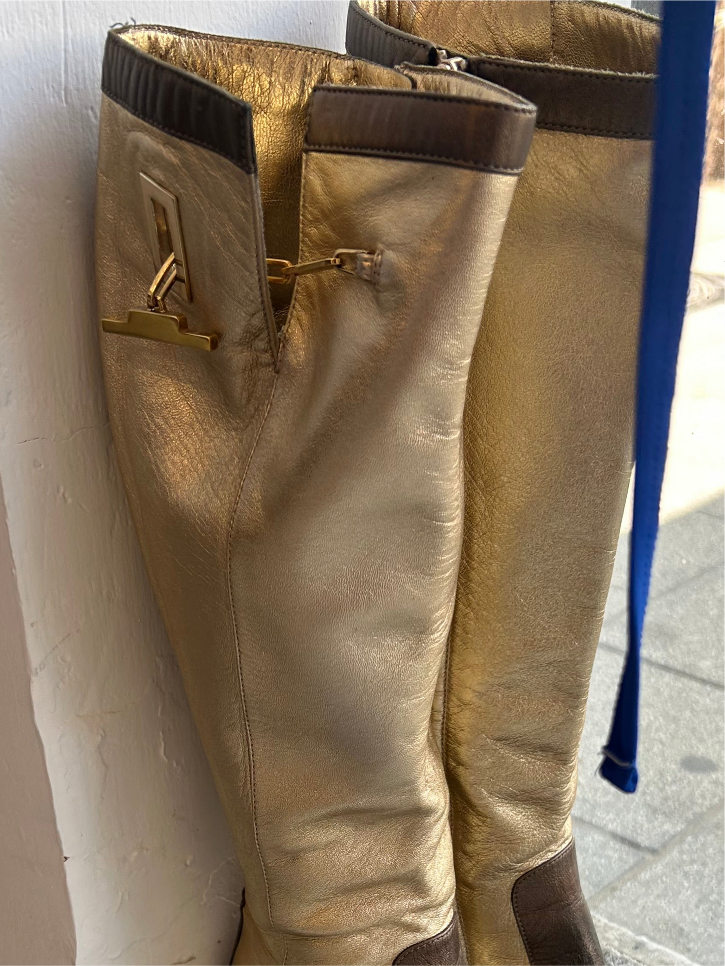 Gucci by Tom Ford - “museum piece” Fall 2000 Metallic Boots 36