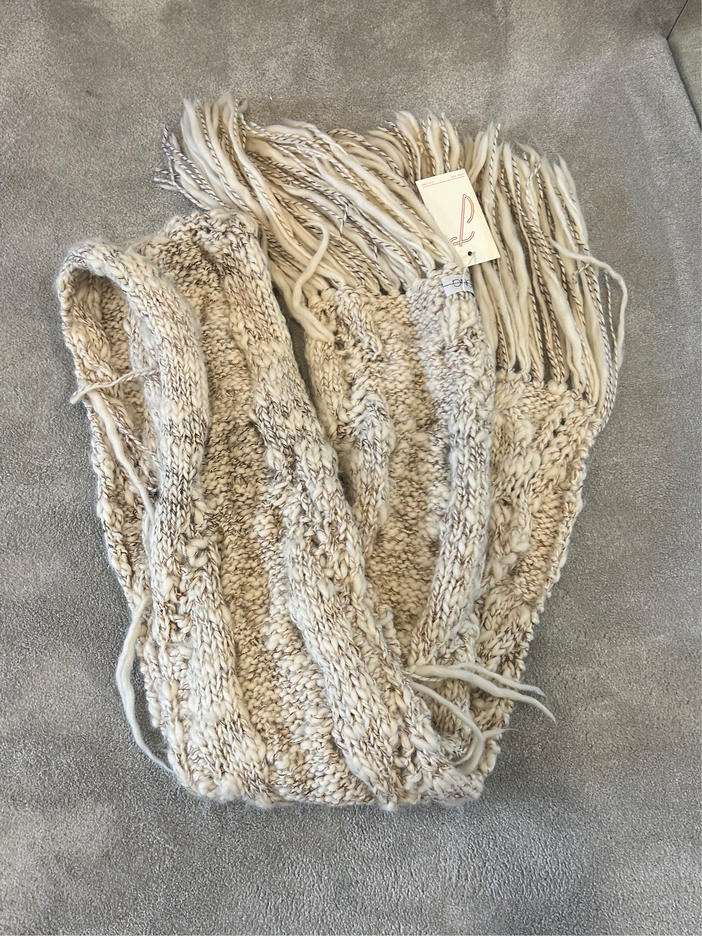 JAMES LONG knitted wool scarf