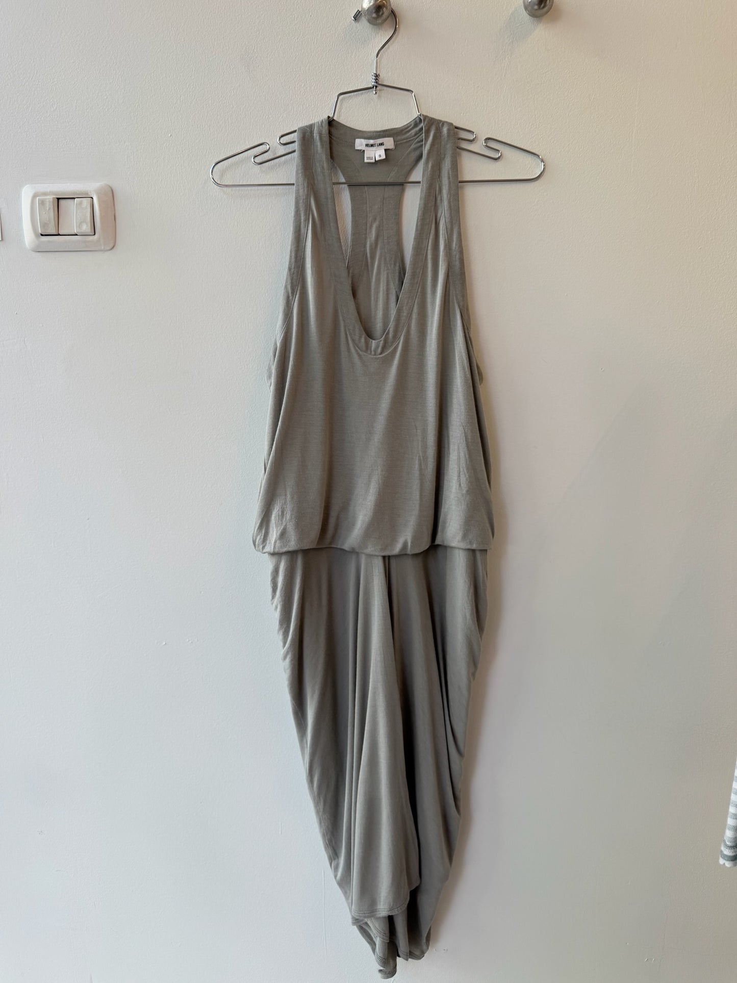 Helmut Lang 2010s Draped Micro Modal Maxi Dress