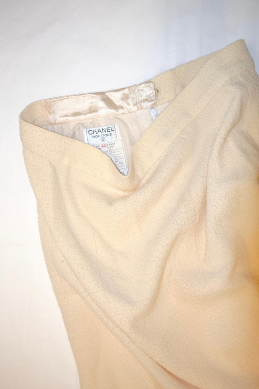 Chanel Boutique Wool Skirt Late 1980s