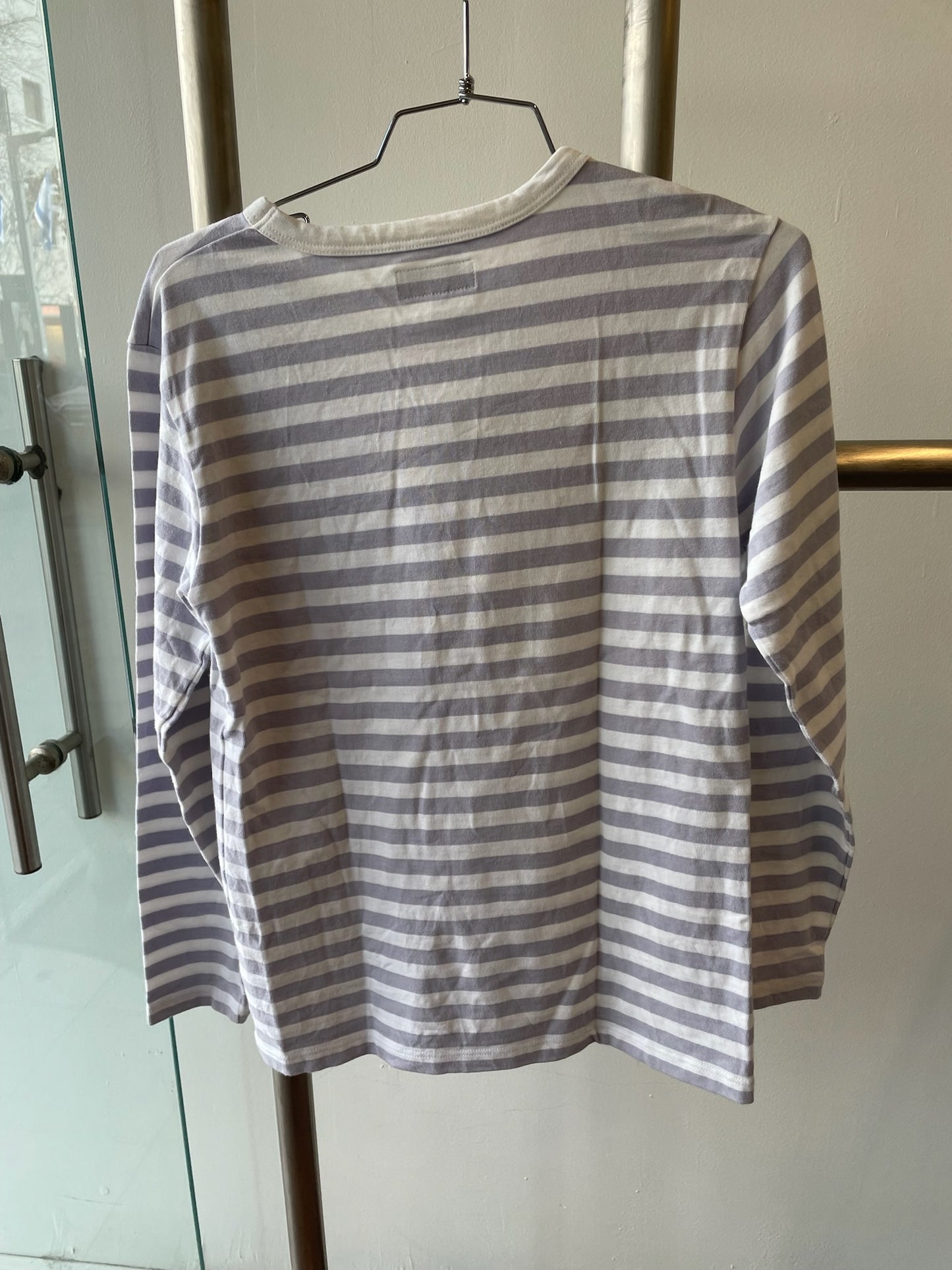 Agnes b. Paris Striped Long Sleeve T-Shirt