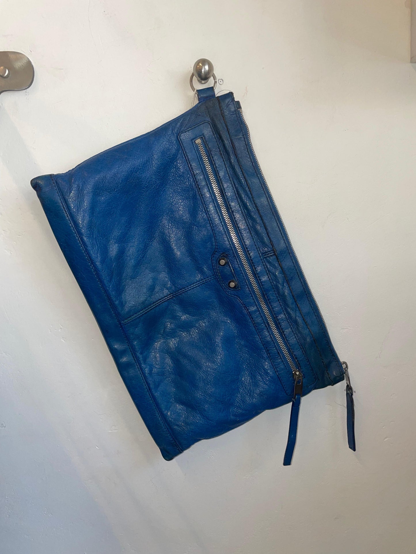 Balenciaga City Leather Clutch Bag c. 2012