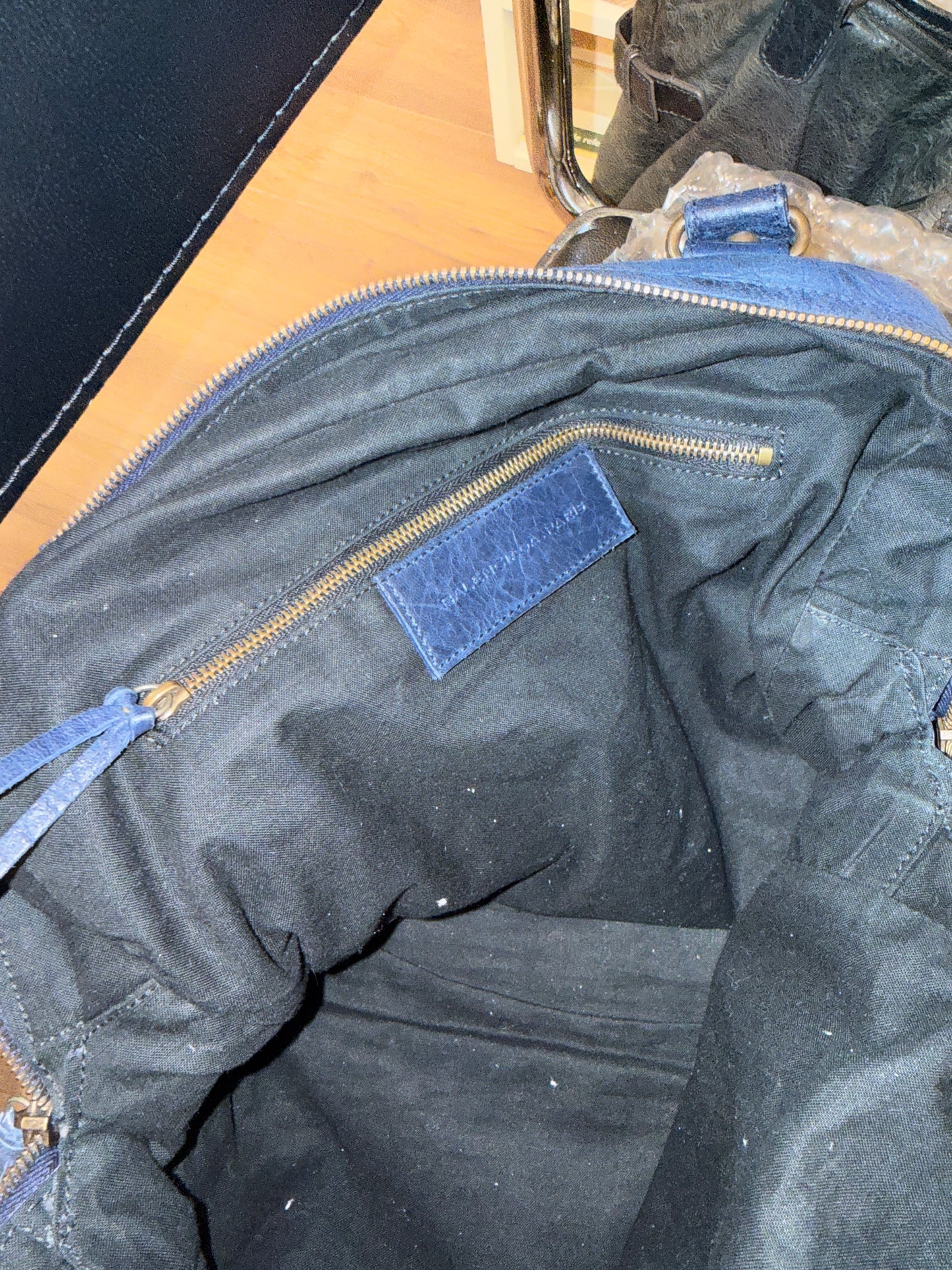 Balenciaga Motorcycle City Bag Sapphire Blue