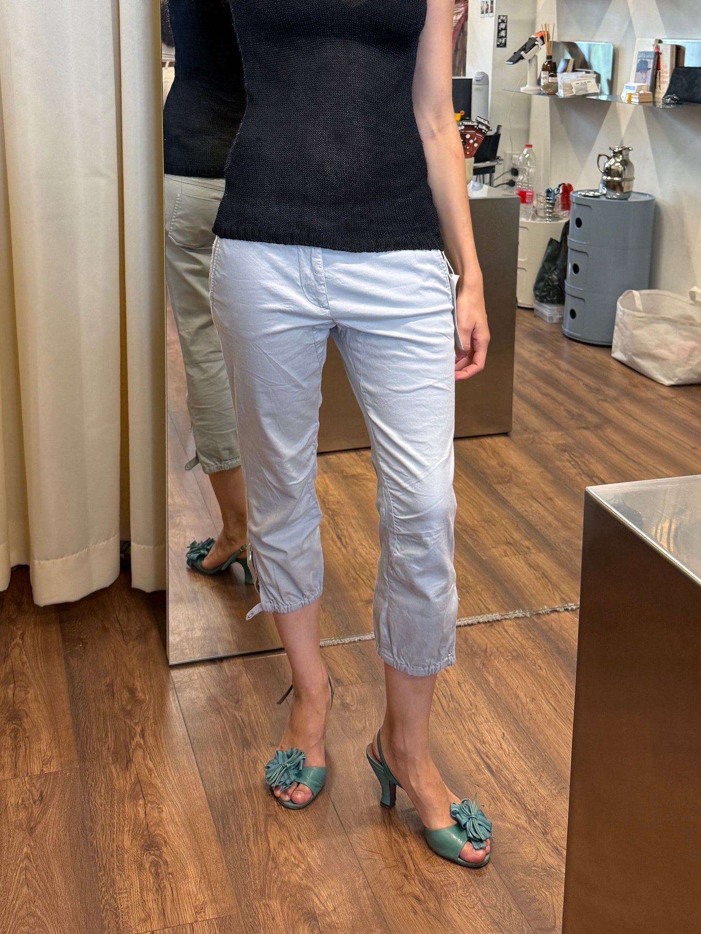 Vintage 1990s–2000s Prada Sport Low-Rise Cropped Pants