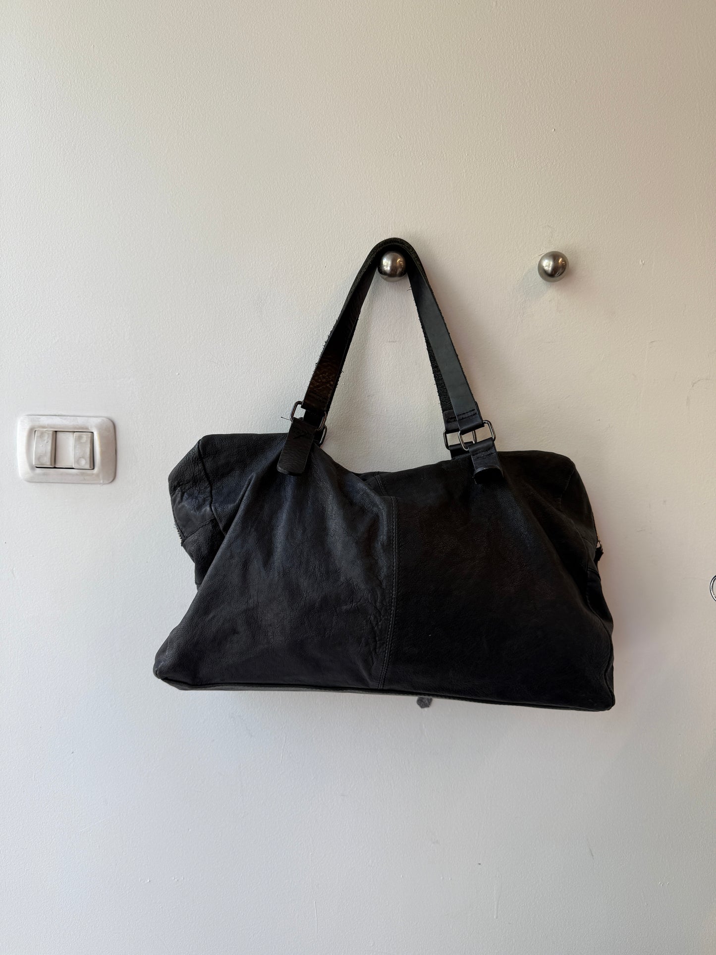 Ixos Italian Nappa Leather Oversized Bag