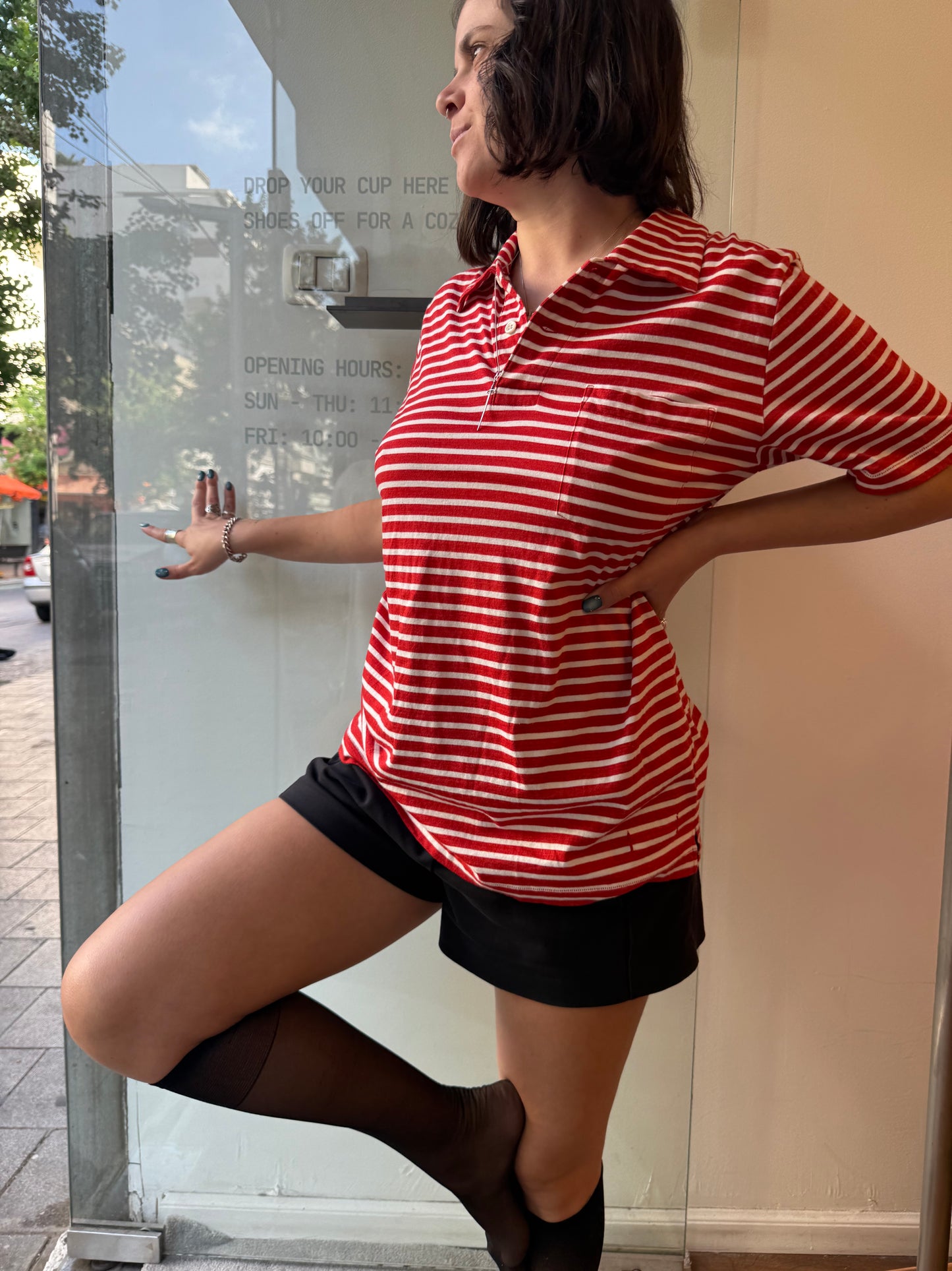 Number (N)ine Striped Polo Shirt