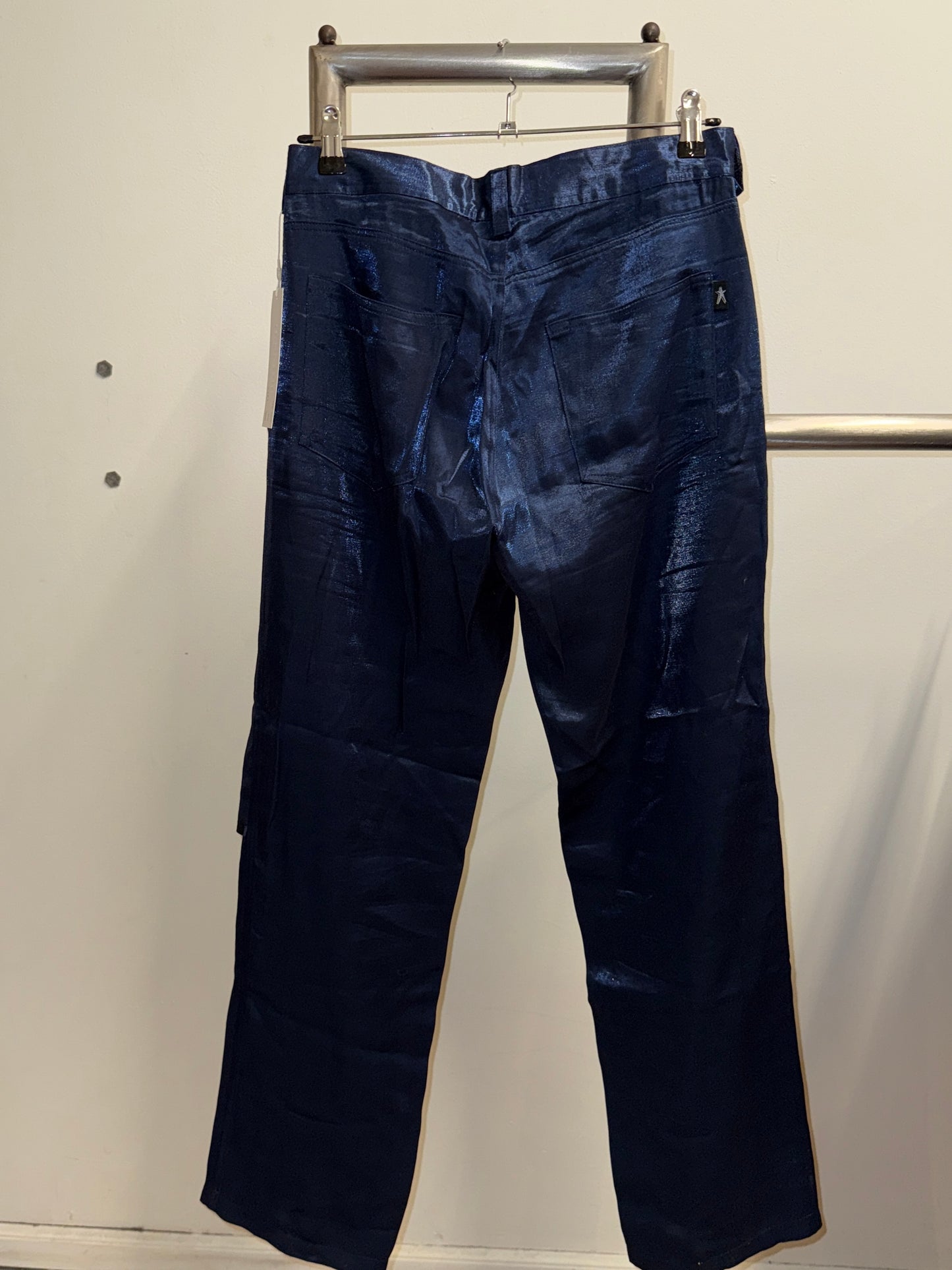 Mote Chason Metallic Coated Trousers 1990s–Early 2000s