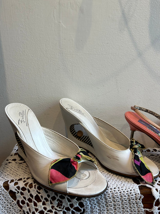 EMILIO PUCCI hollow wedges shoes 37.5 EU