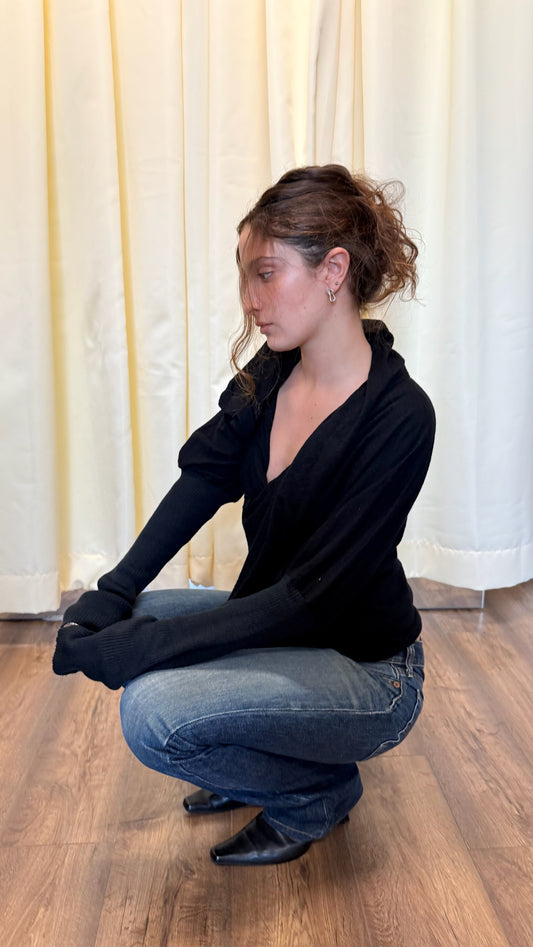 Malloni Draped Wrap Top