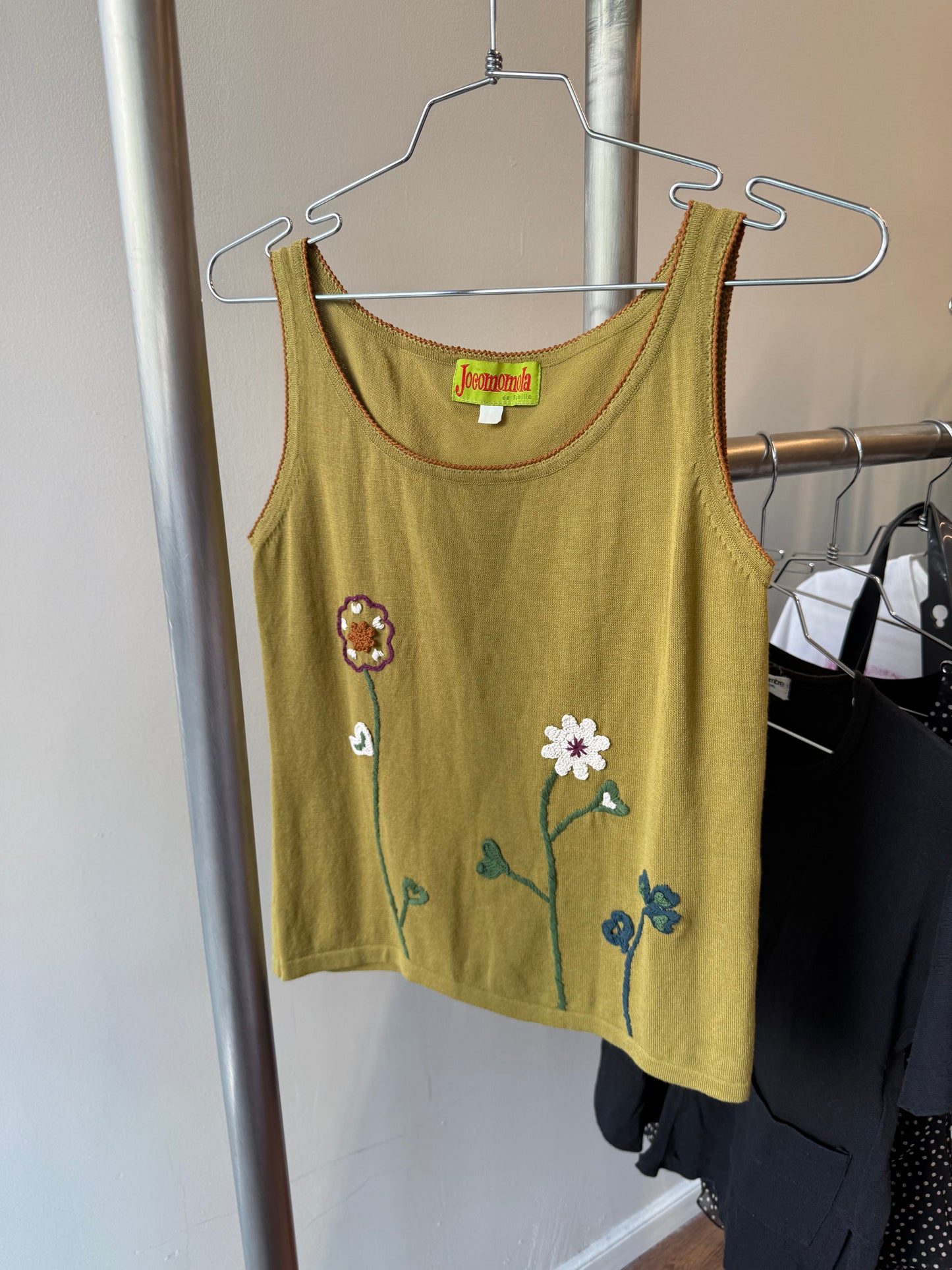 Jocomomola Embroidered Tank