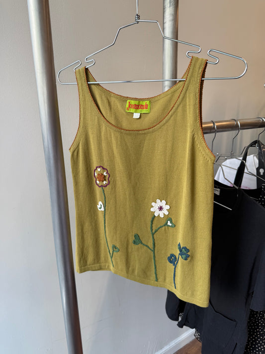 Jocomomola Embroidered Tank