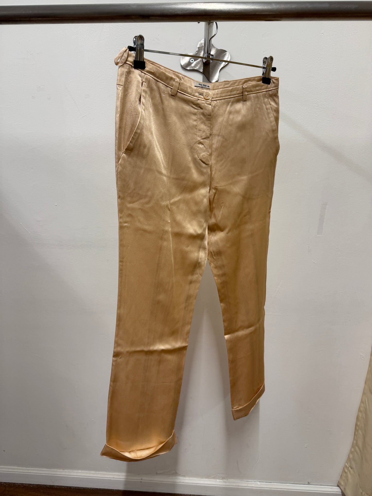 Miu Miu satin trousers