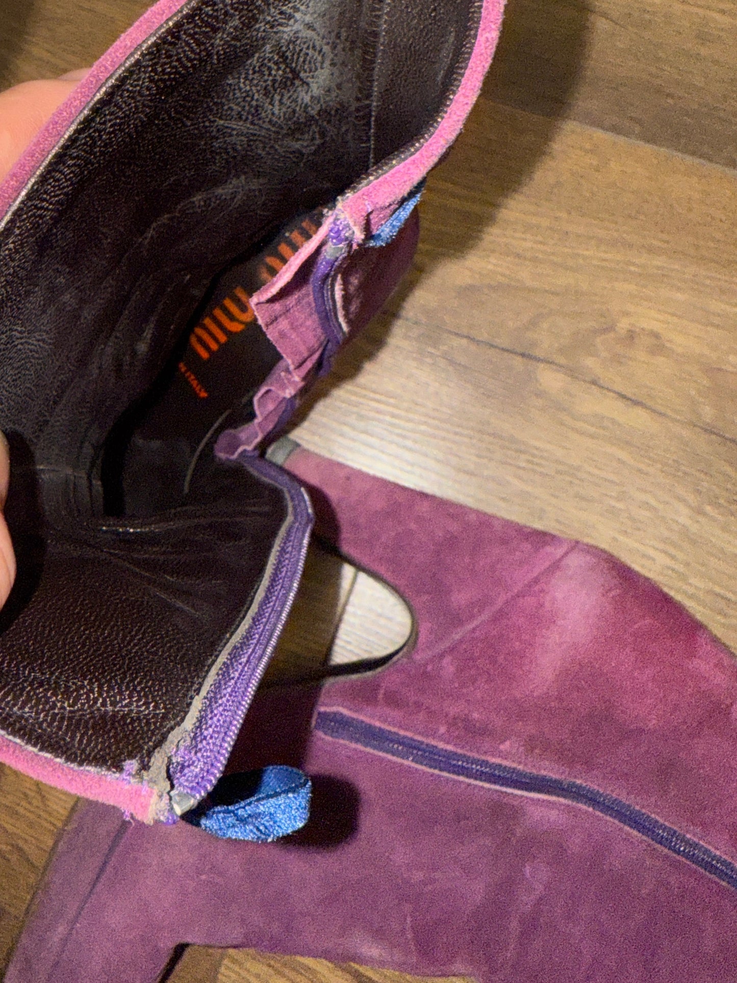 Miu Miu Suede Boots Mid 2000s