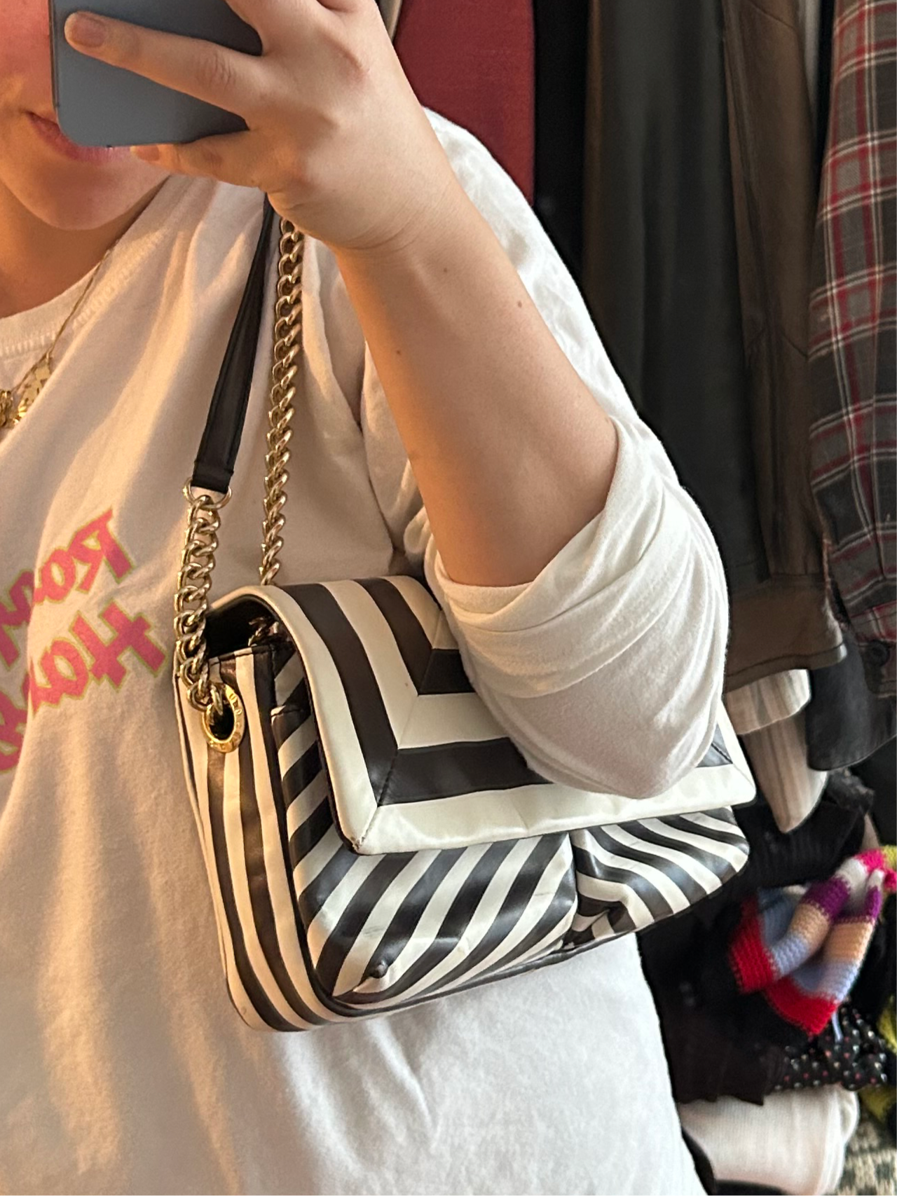 Henry Bendel b&w shoulder bag or crossbody