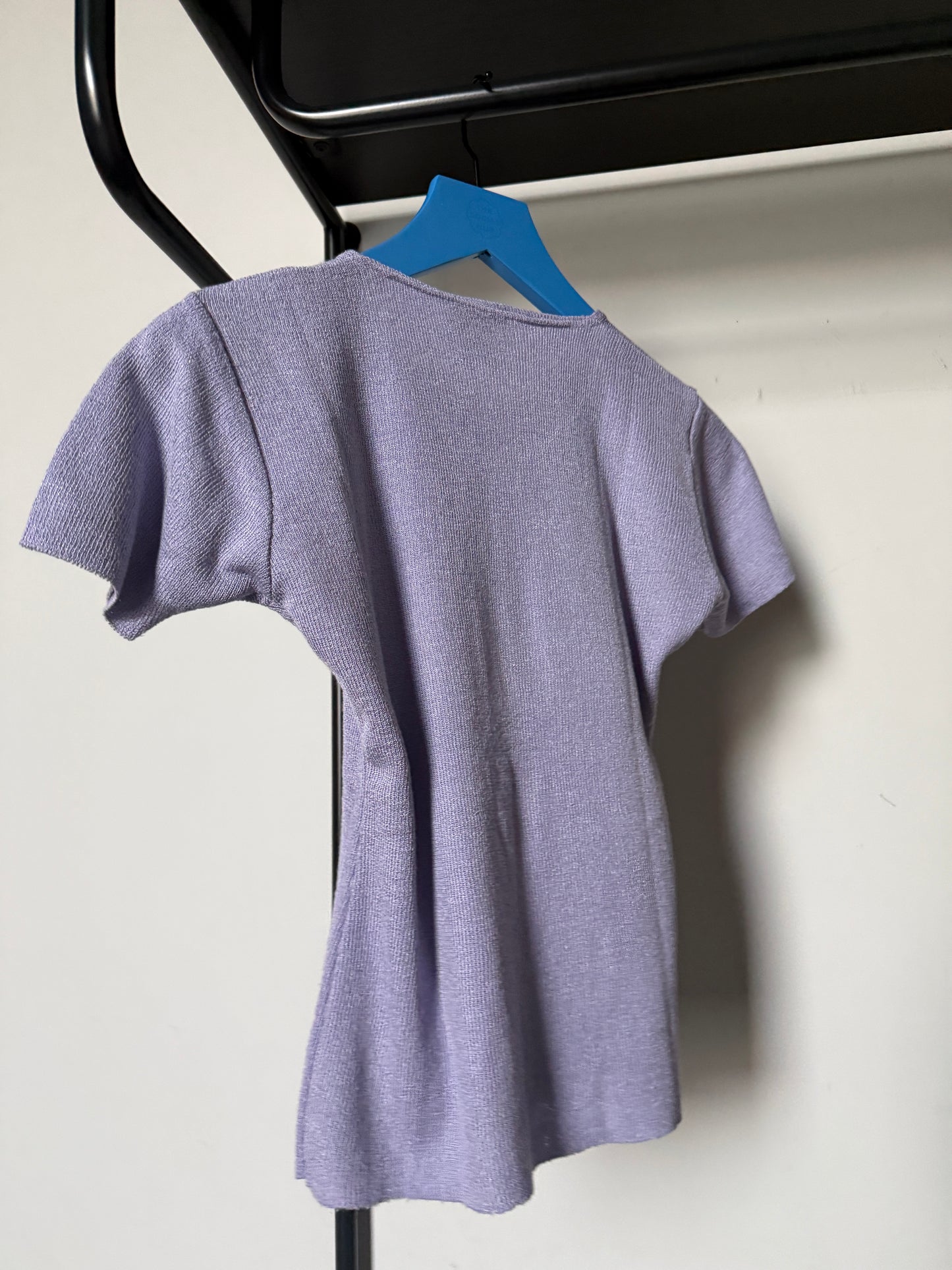 1990s Versace Jeans Couture Lilac Knit Top