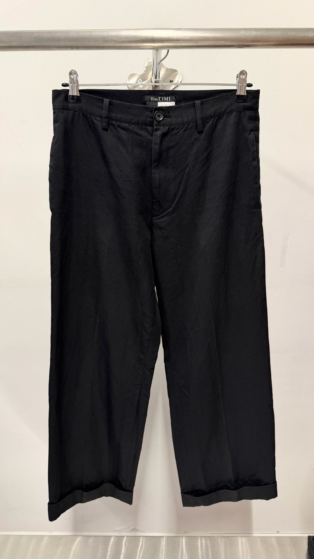 1999–2002 Y’s bis LIMI Cotton & Wool Cropped Trousers