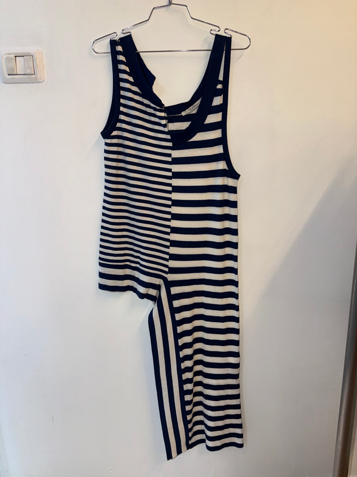 LIMI feu Asymmetric Stripe Cotton Tank