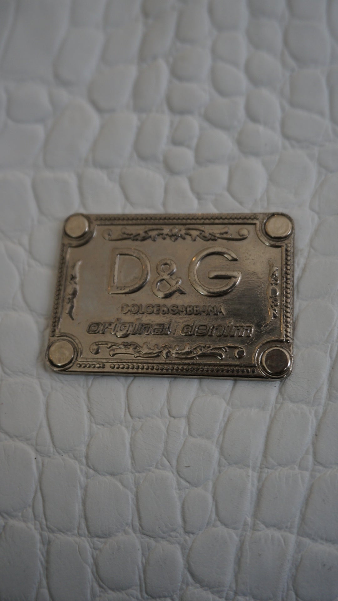 D&G leather large shoulder bag