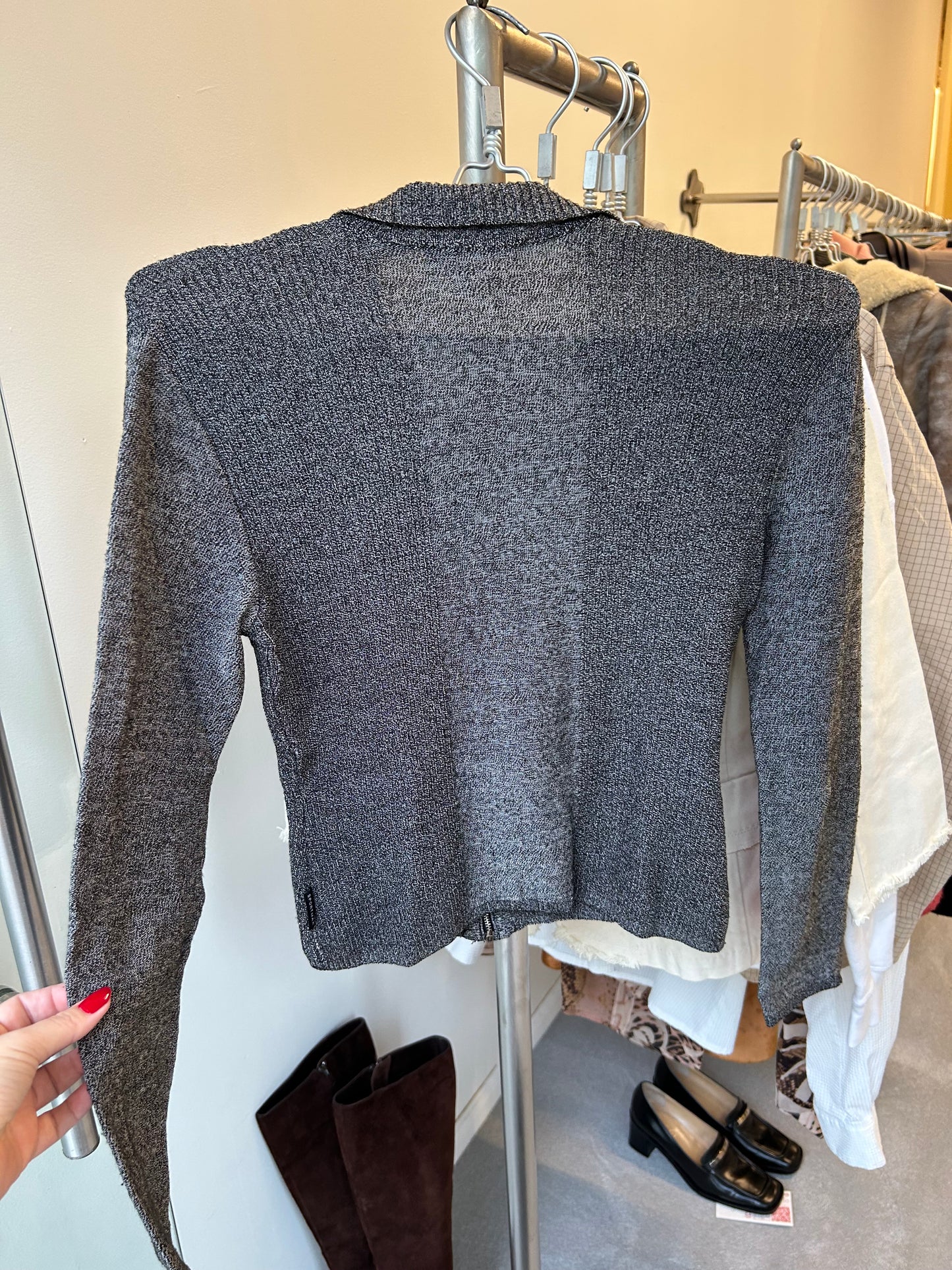 SPORTMAX knit zipup sweater