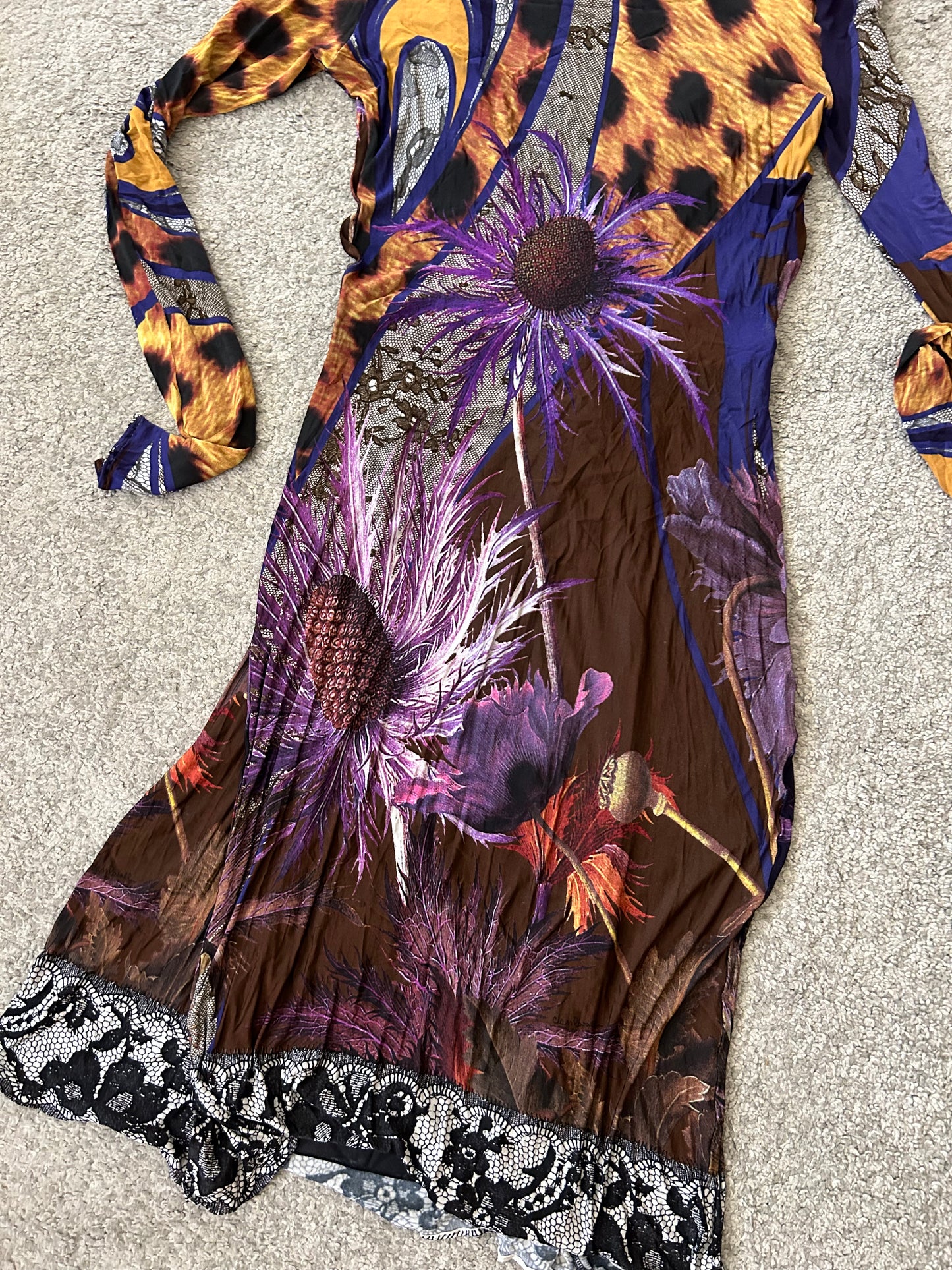 CLASS Roberto Cavalli multicolored printed dress