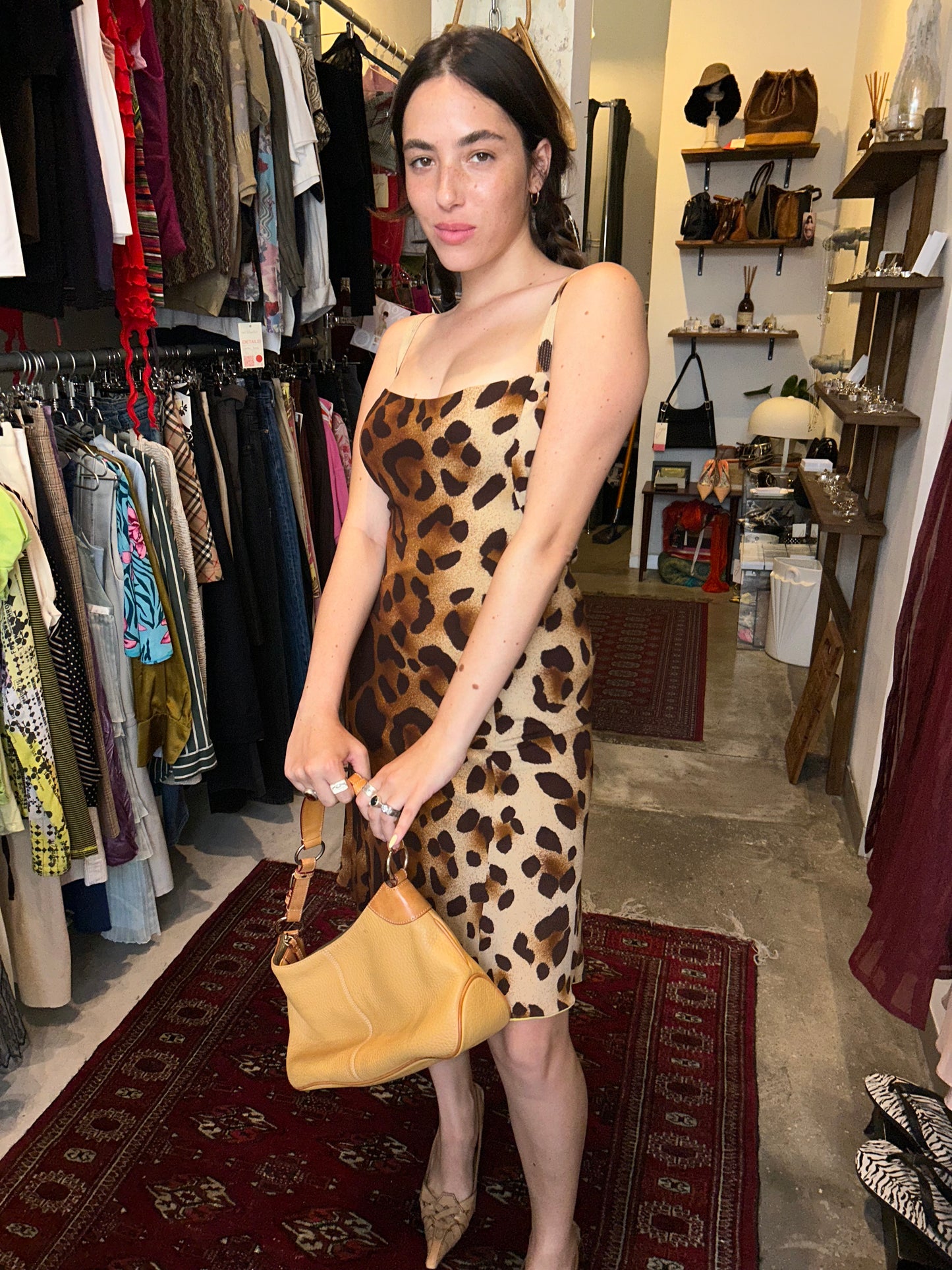 90’s GIANNI VERSACE spring 1994 leopard print dress