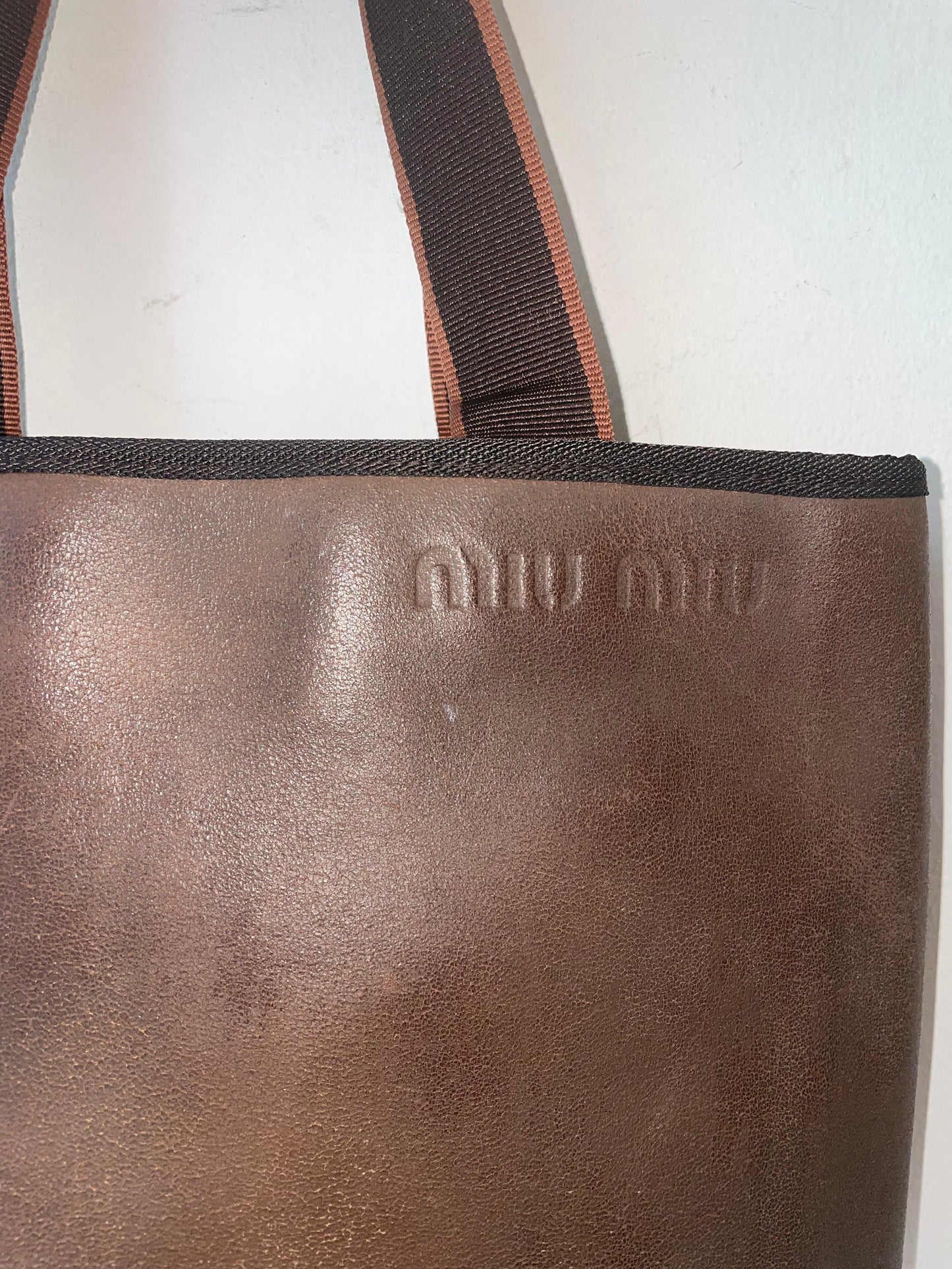 Miu Miu Leather Tote Bag c. 1999–2005