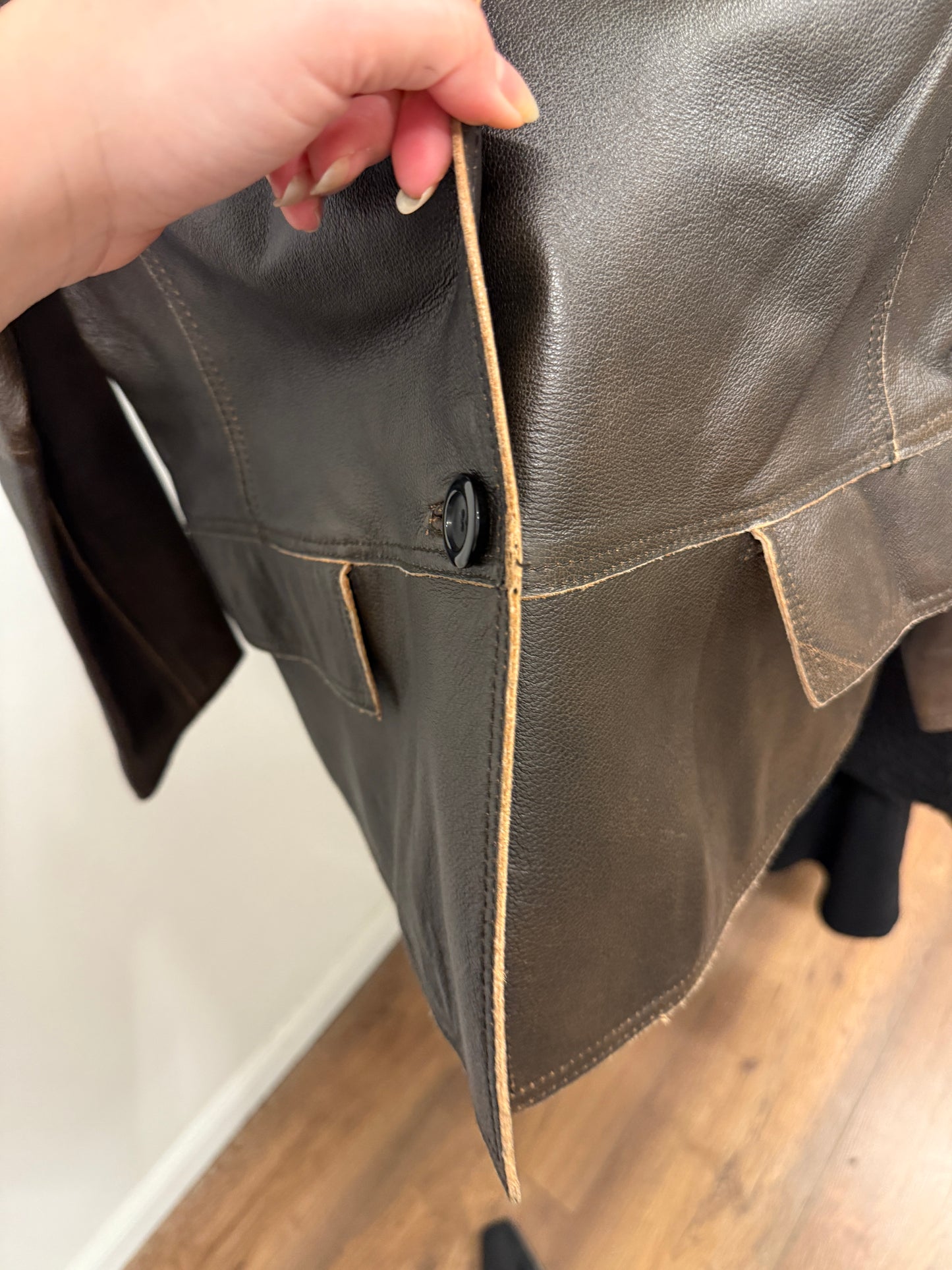 KETTY pigskin leather tailored jacket