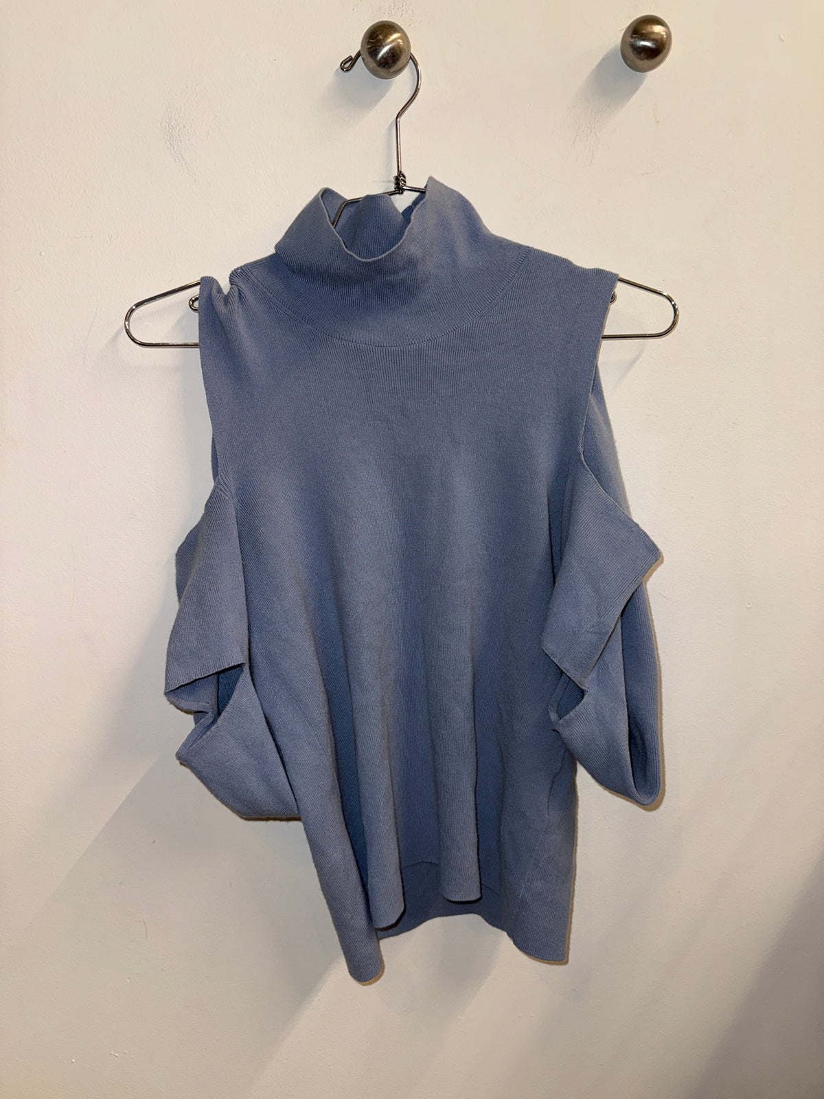 MM6 Maison Margiela Cold-Shoulder Draped Knit Top