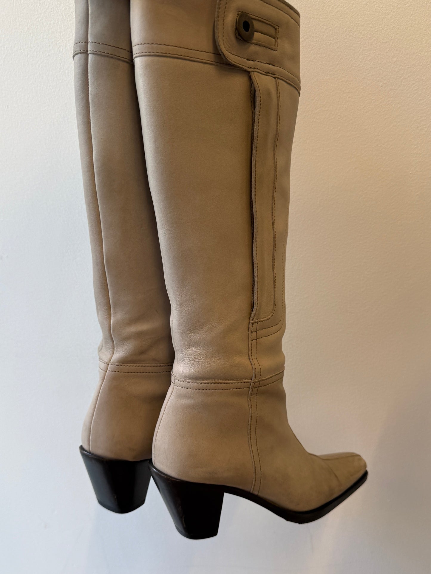 Miu Miu Nubuck Knee-High Boots 2003's 35.5 EU