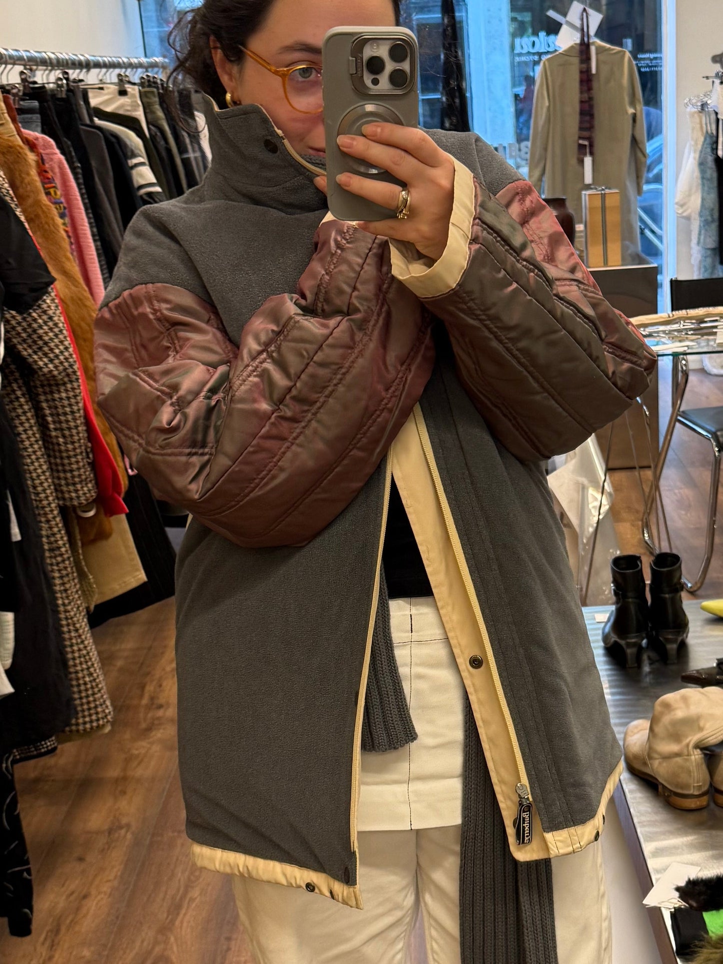 Burberry’s Detachable Hooded Puffer Reversible Jacket