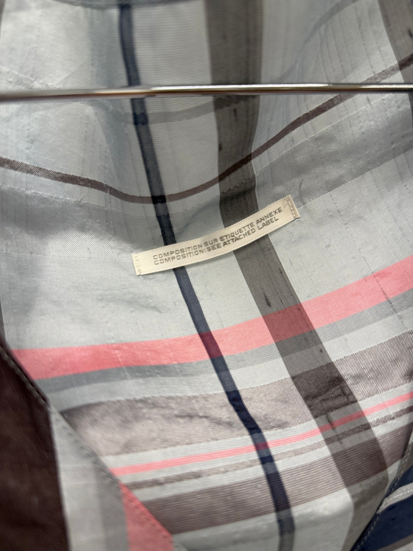 Yohji Yamamoto +Noir Draped Check Top