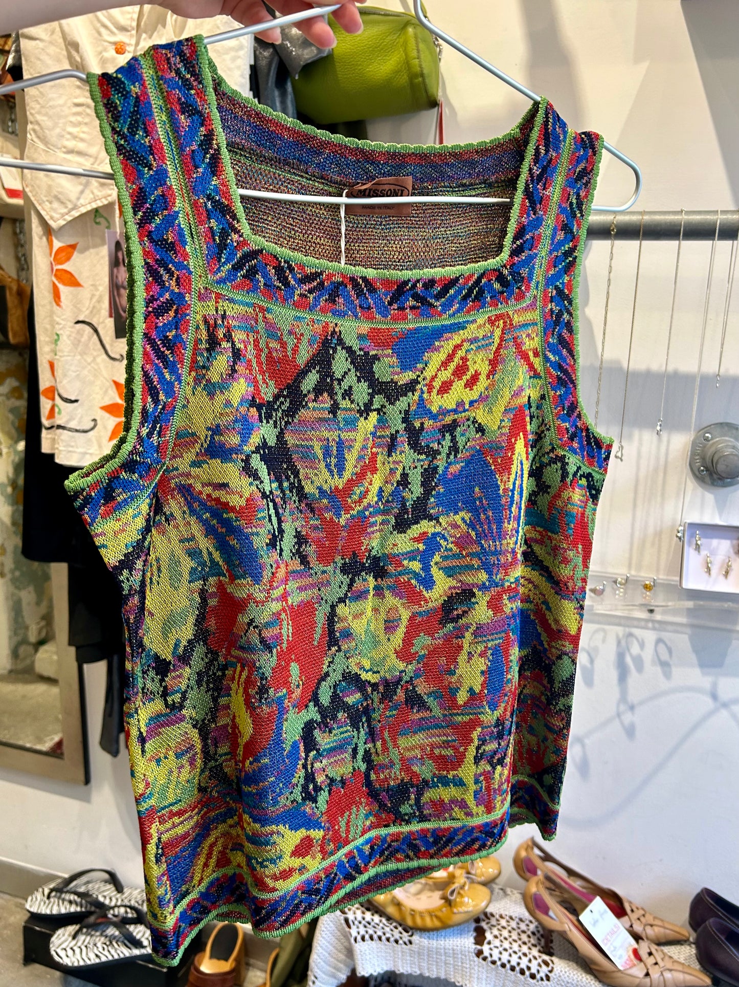 MISSONI square neck tank top