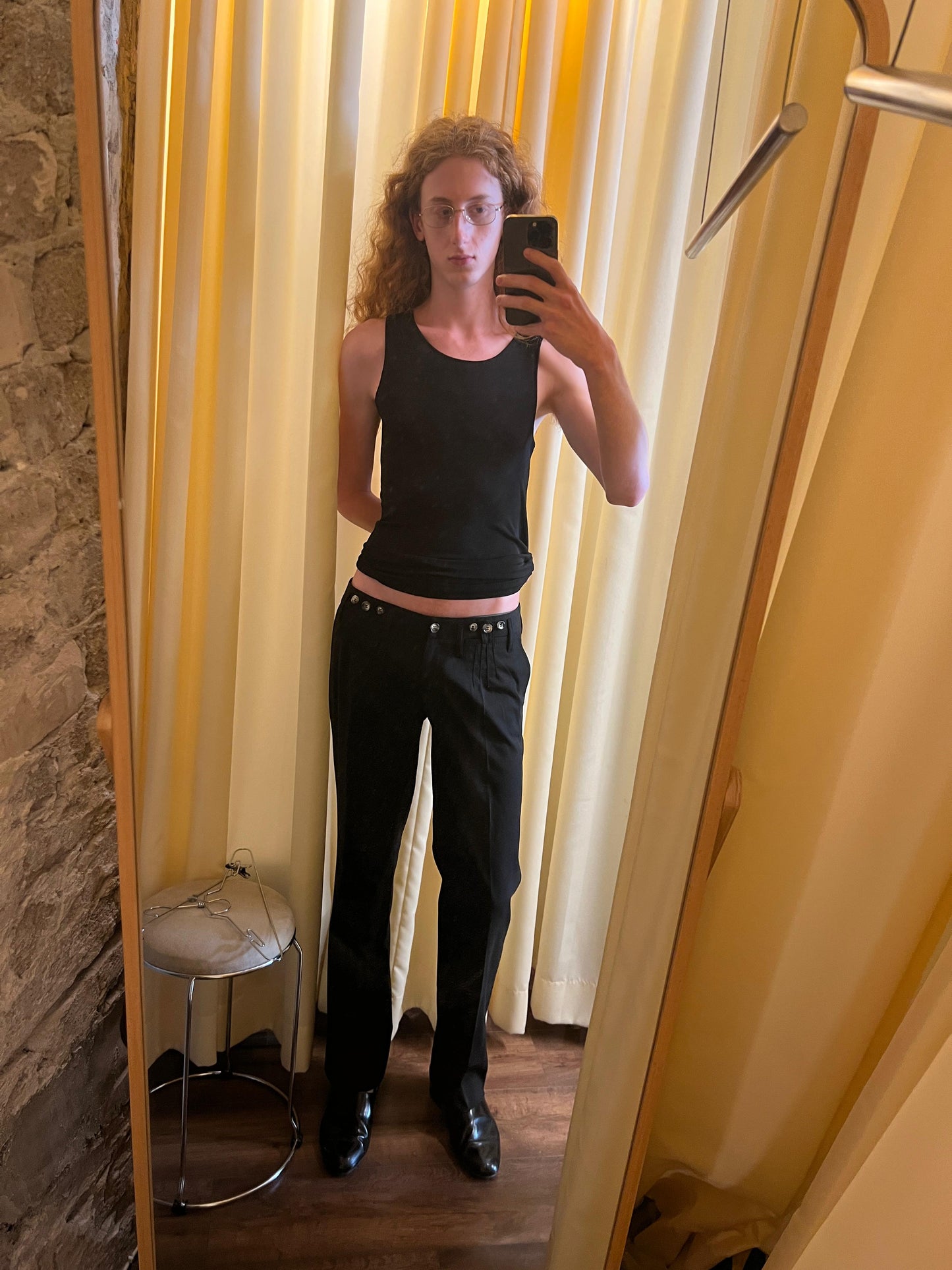 Dolce & Gabbana Low Waist Button Trousers