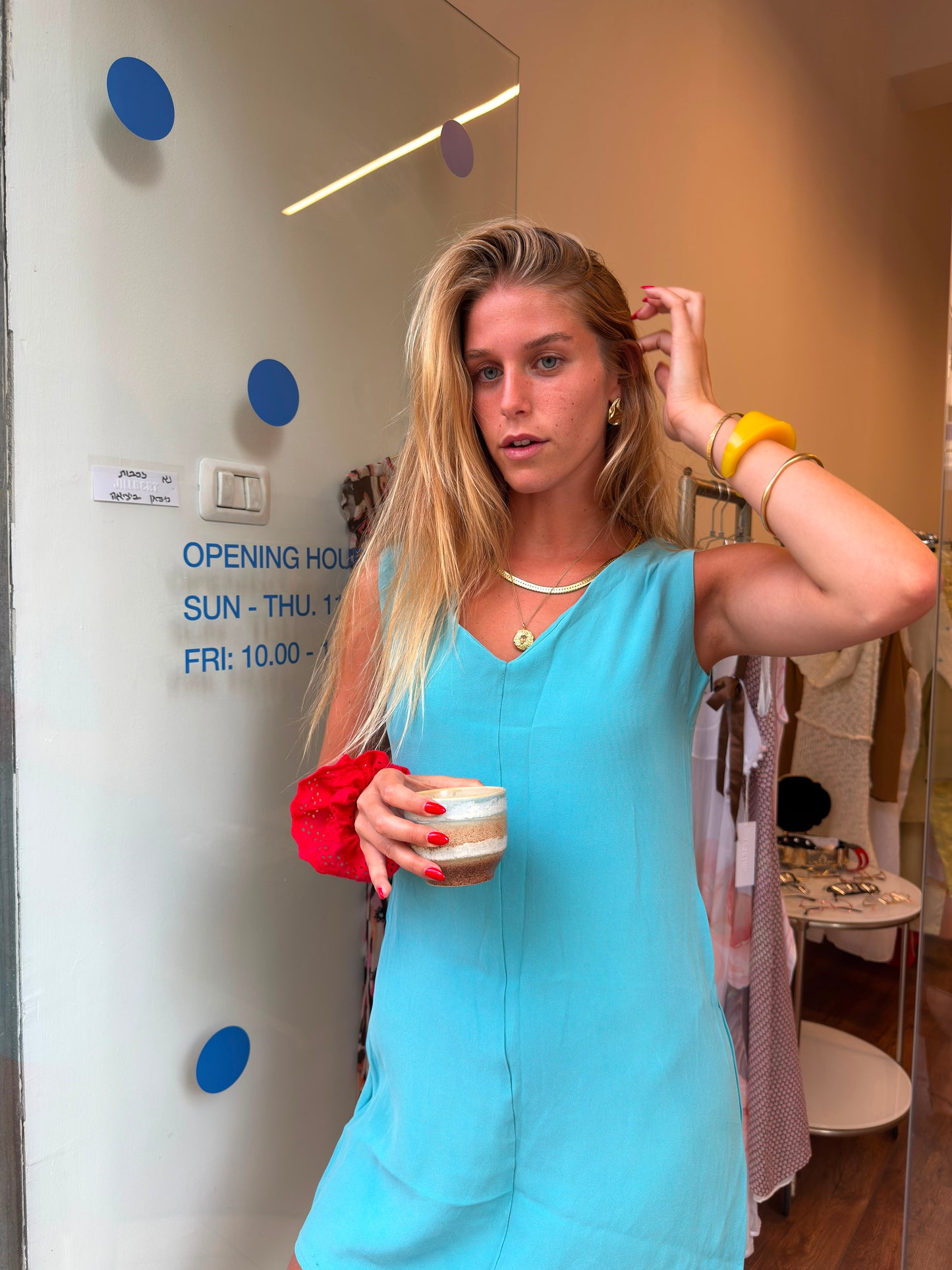 Vintage Turquoise Mini dress