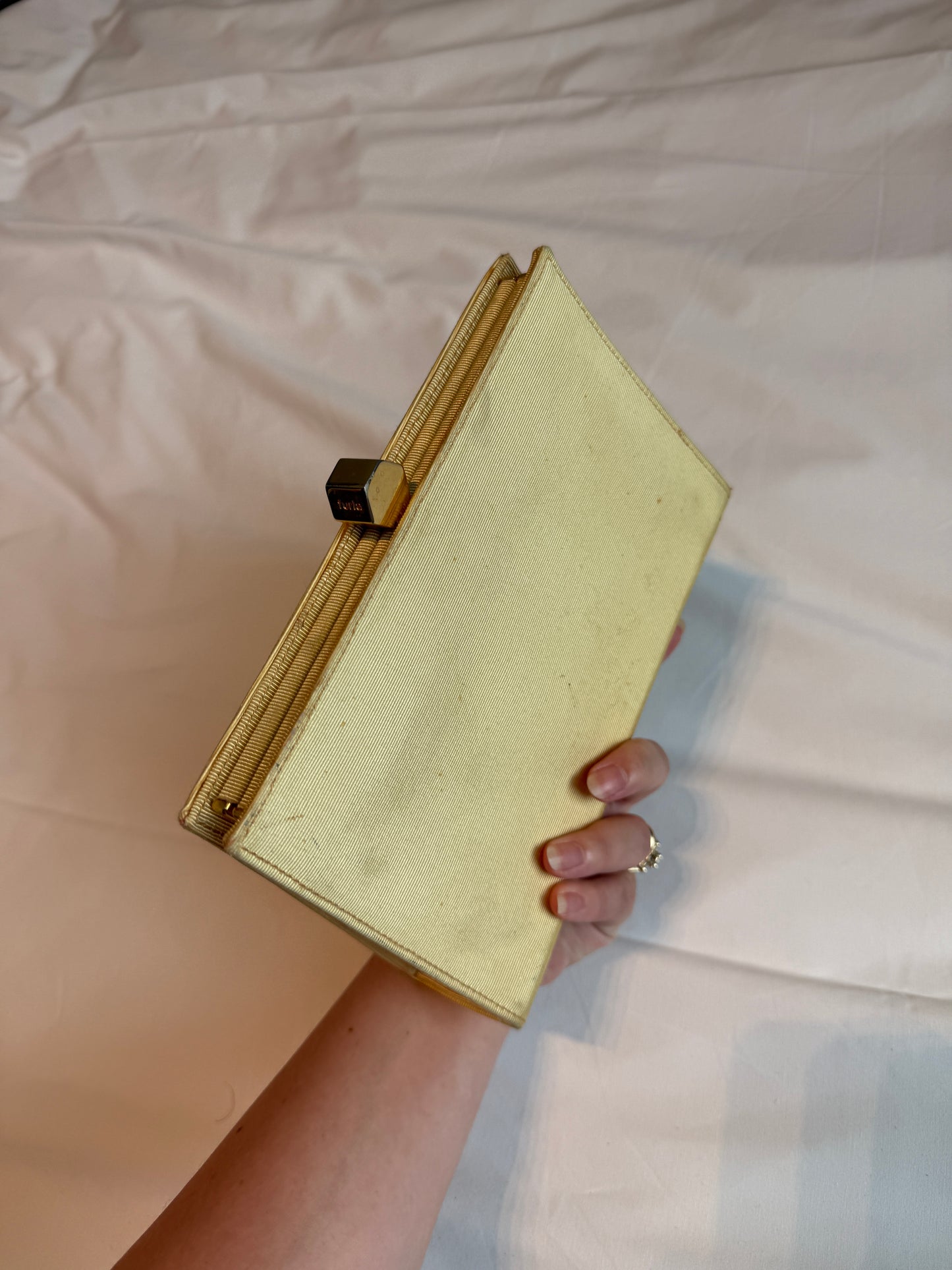 Vintage Furla Gold Clutch Bag