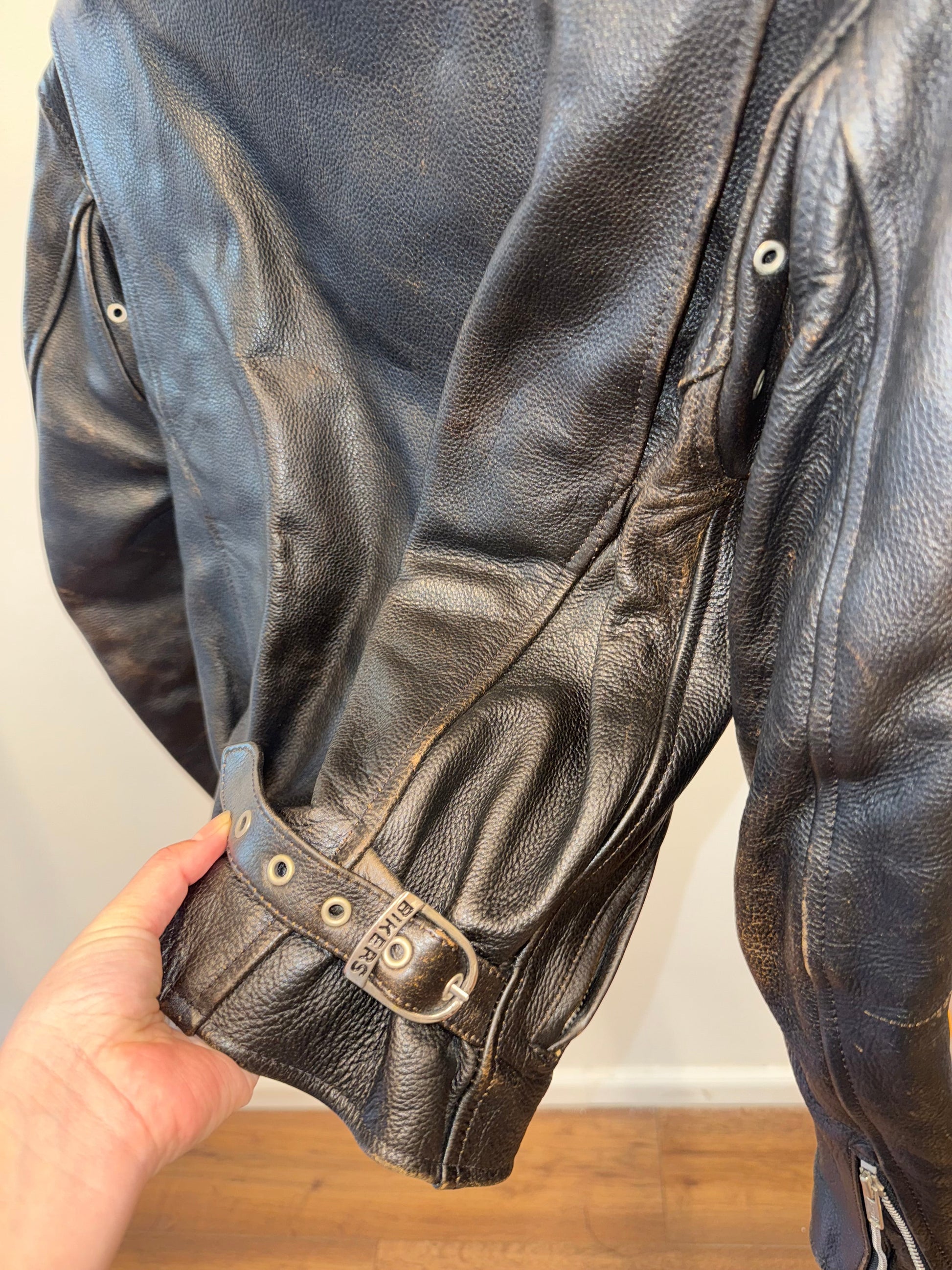 Biker Leather Jacket - Image 8