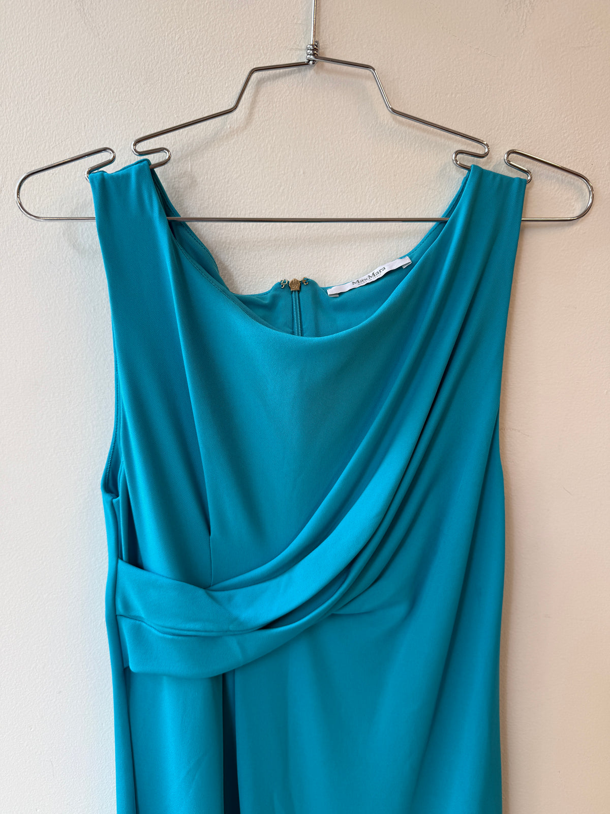 Max Mara Sleeveless Drape Dress