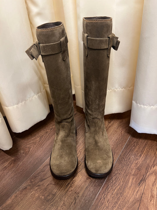 Moschino Suede Rider Boots 35.5