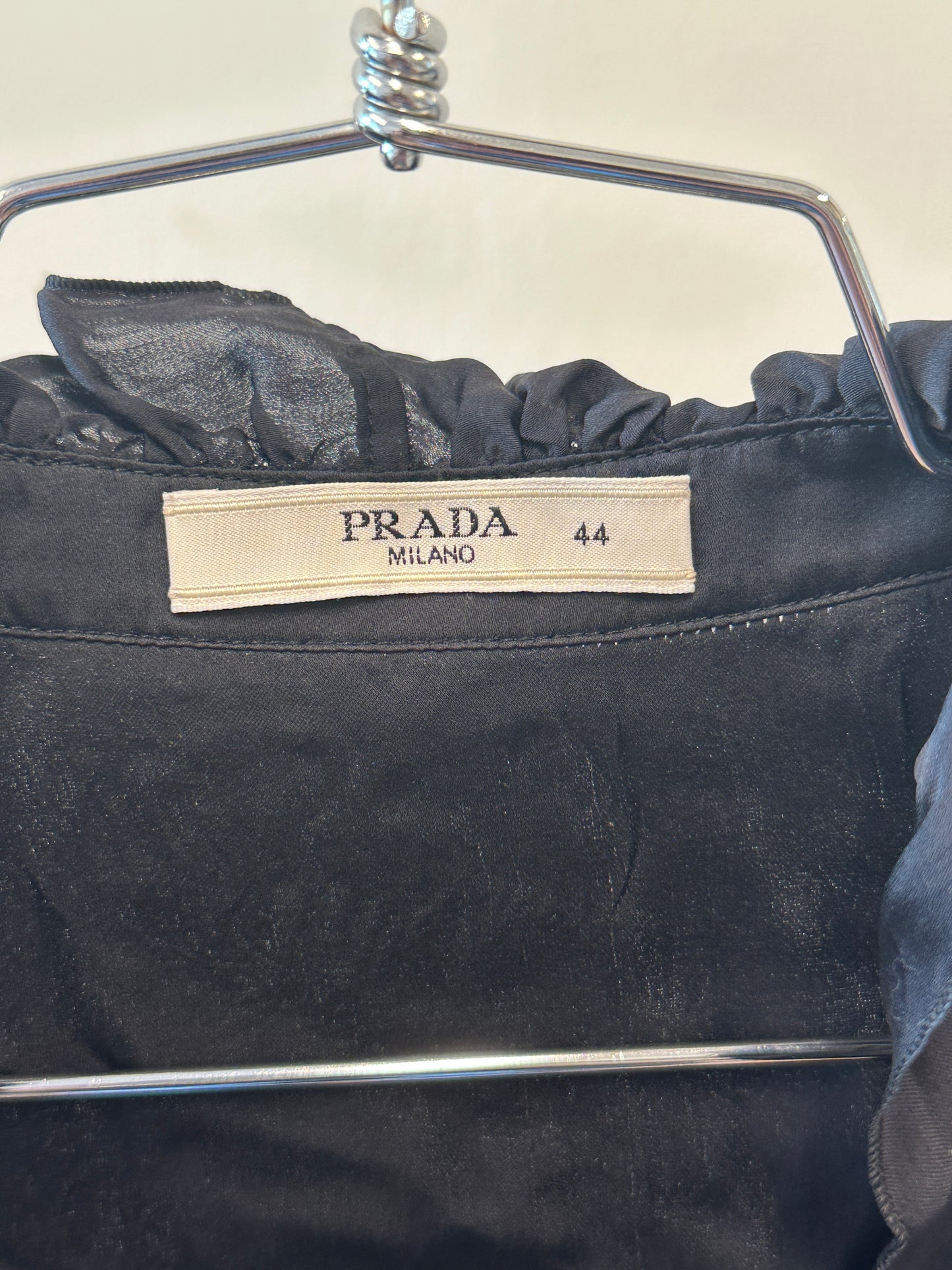 Prada Silk Ruffle Blouse