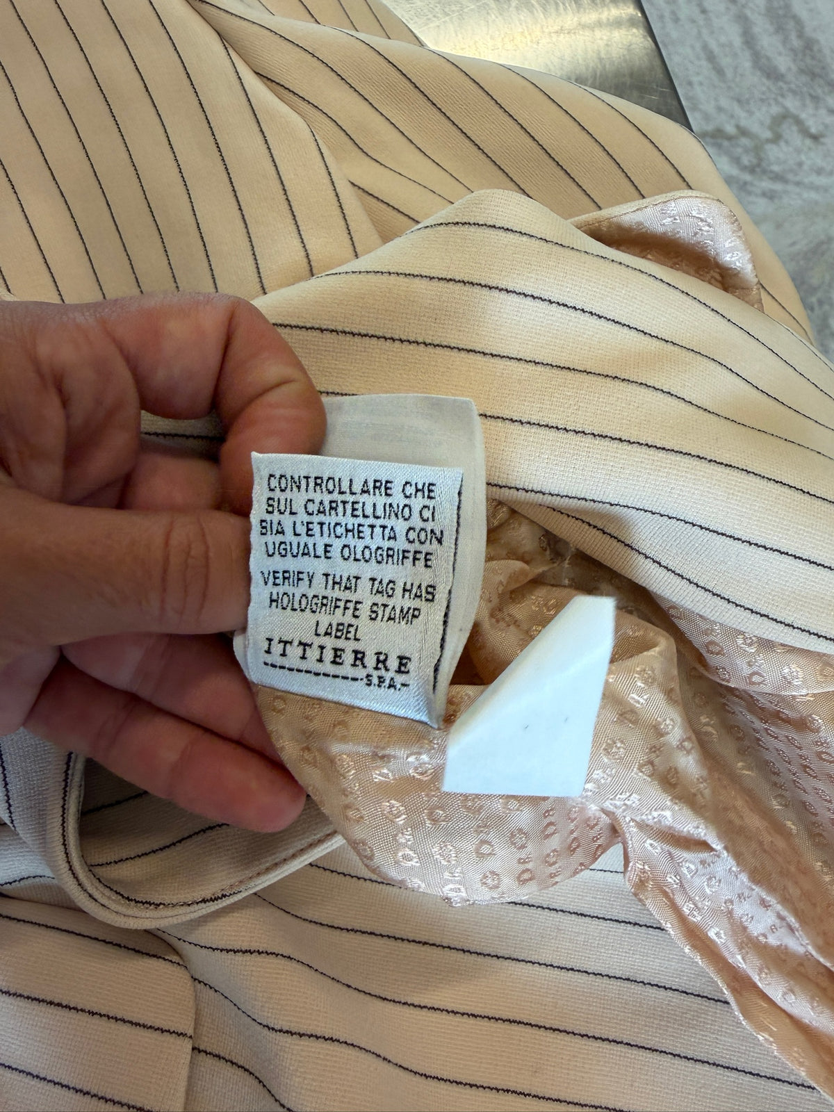 D&G Dolce & Gabbana Pinstripe Jacket and Trousers Suit
