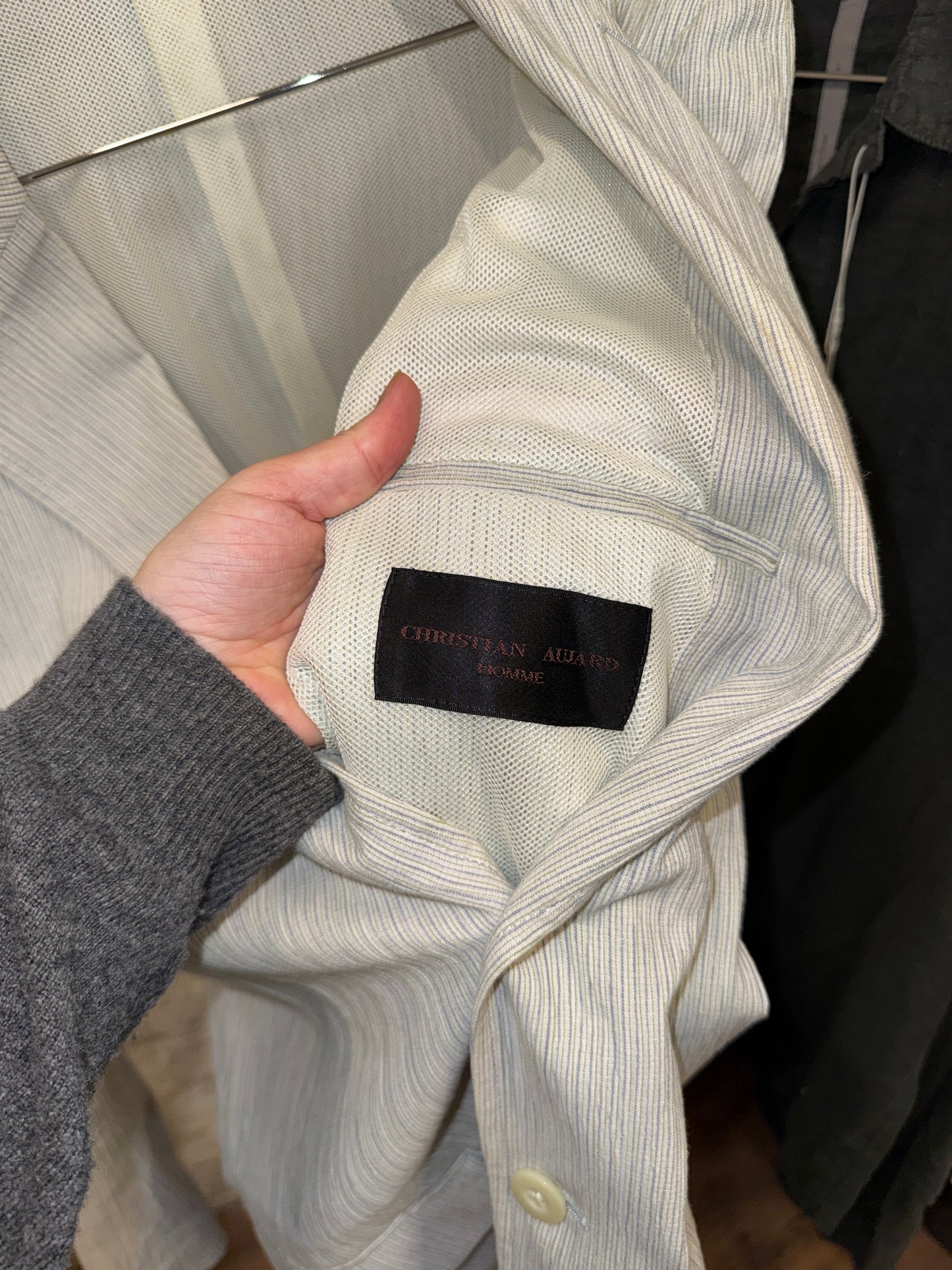 Christian Audigier Homme Pinstripe Summer Blazer