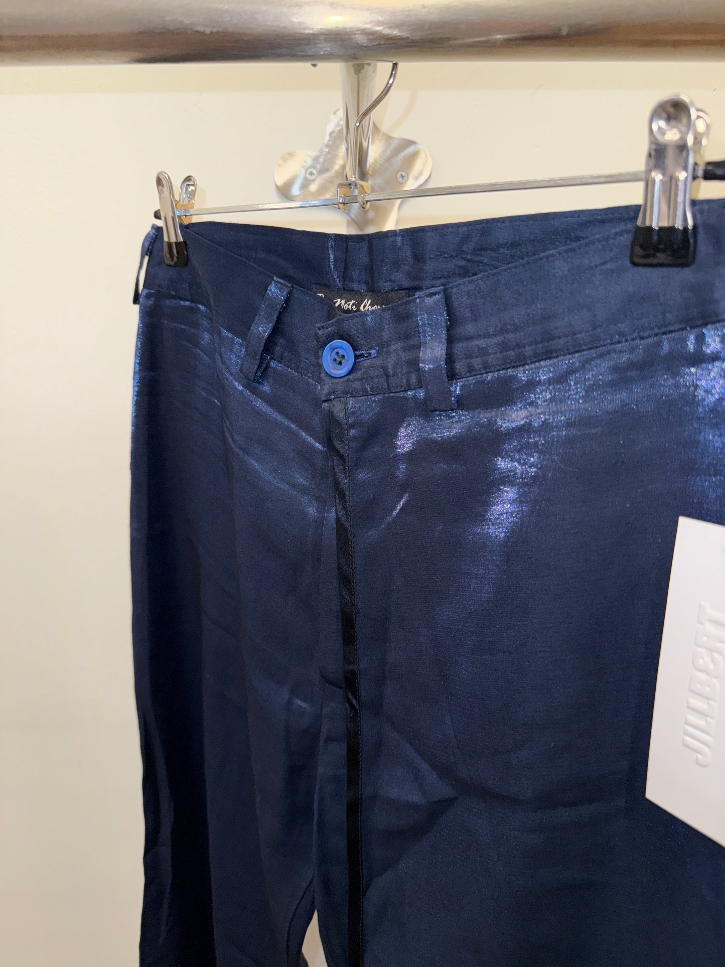 Mote Chason Metallic Coated Trousers 1990s–Early 2000s