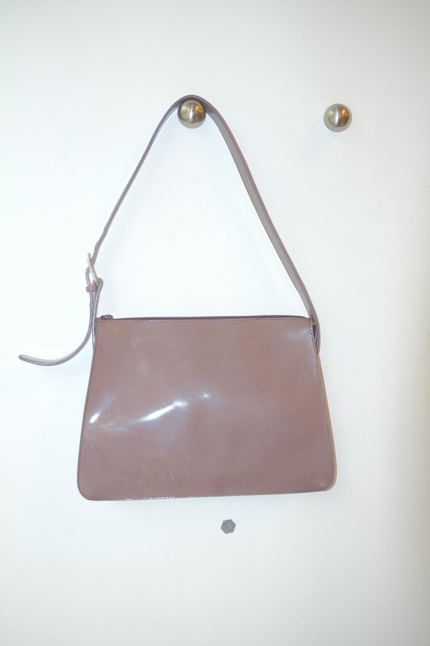 Furla Patent Lilac Shoulder Bag c. 1998–2004