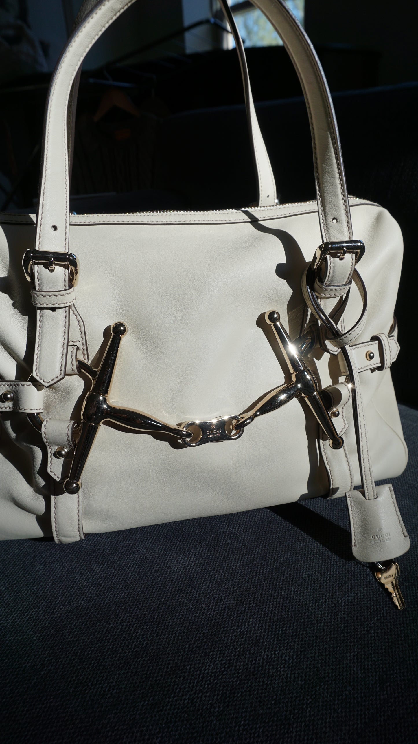 GUCCI 85th anniversary horsebit Boston bag 2006