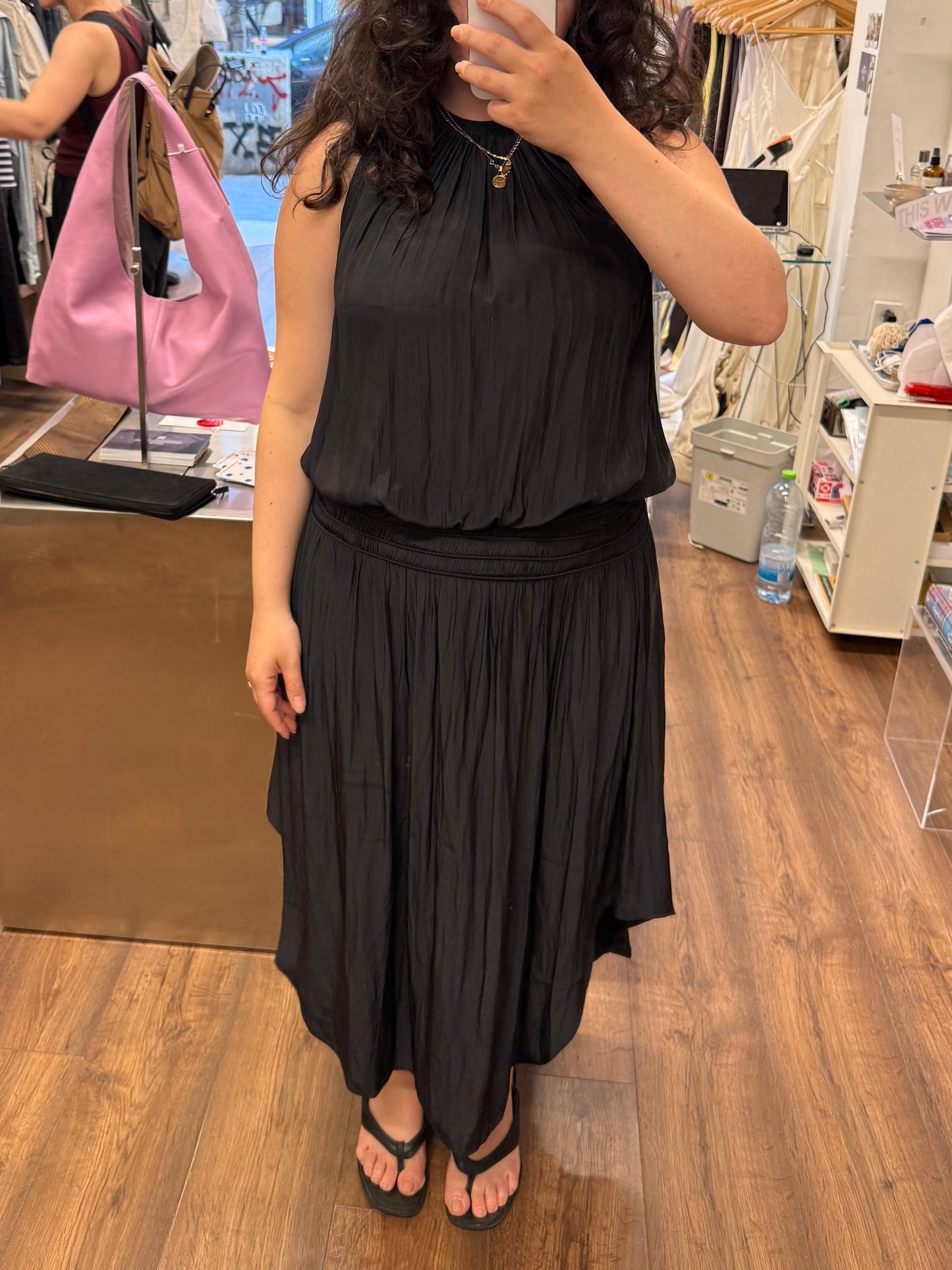 Ramy Brook Gathered Midi Dress