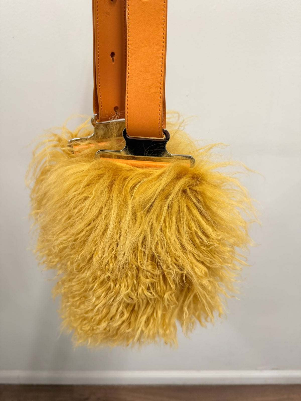 KENZO Fur Panel Wide Belt