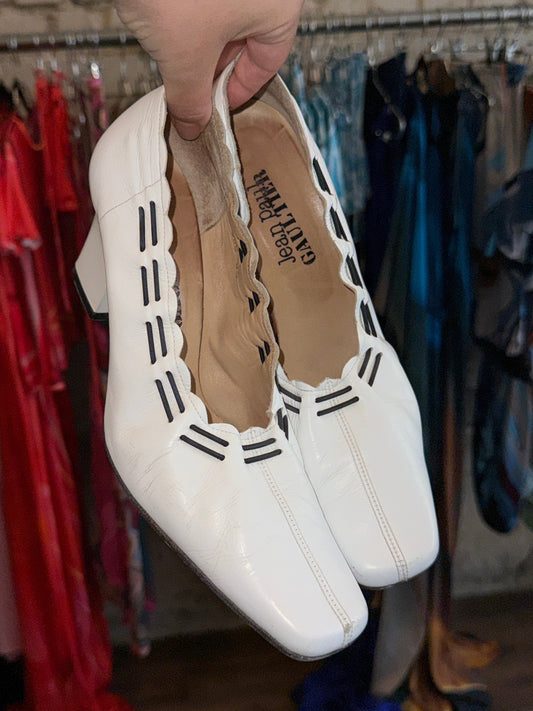 Jean Paul Gaultier Femme Sculptural Leather Pumps c. 1996–1999