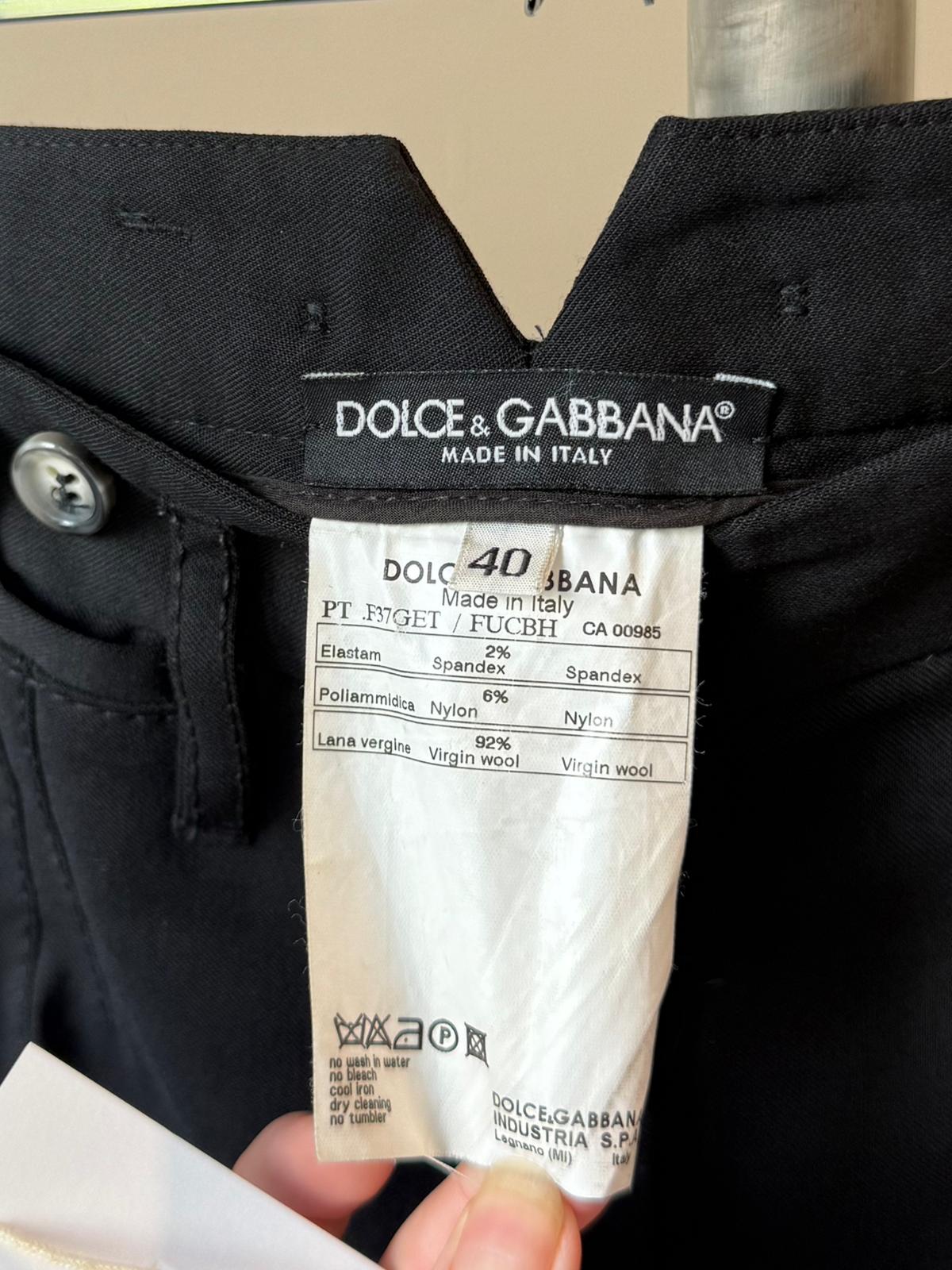 Dolce & Gabbana Low Waist Button Trousers